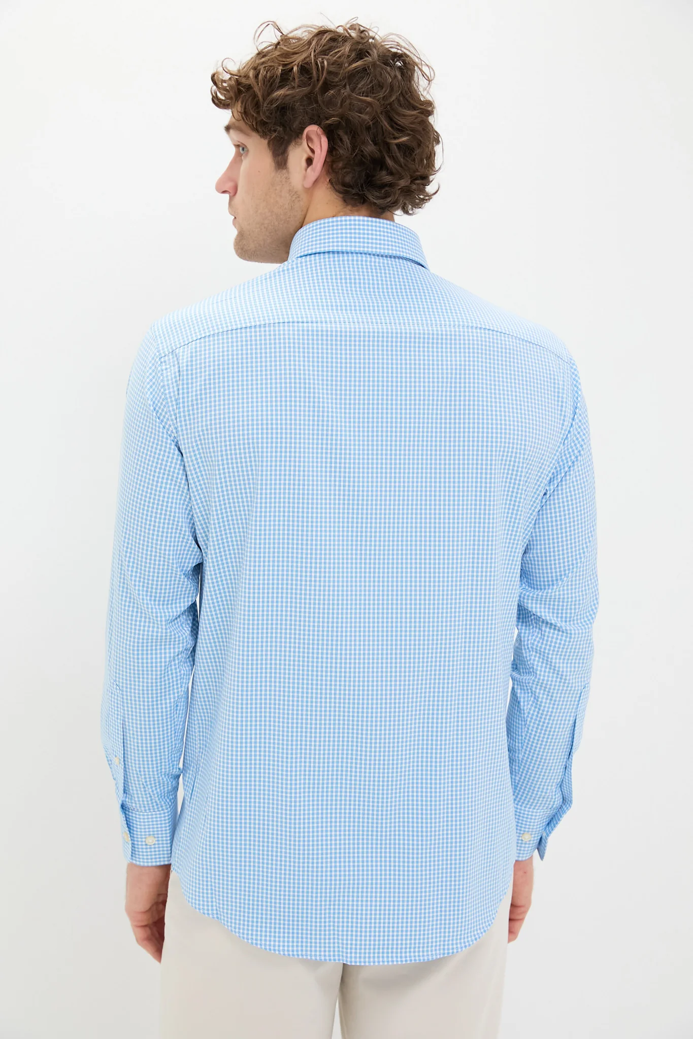 Seaport Blue Derwent Performance Twill Sport Shirt - Image 4