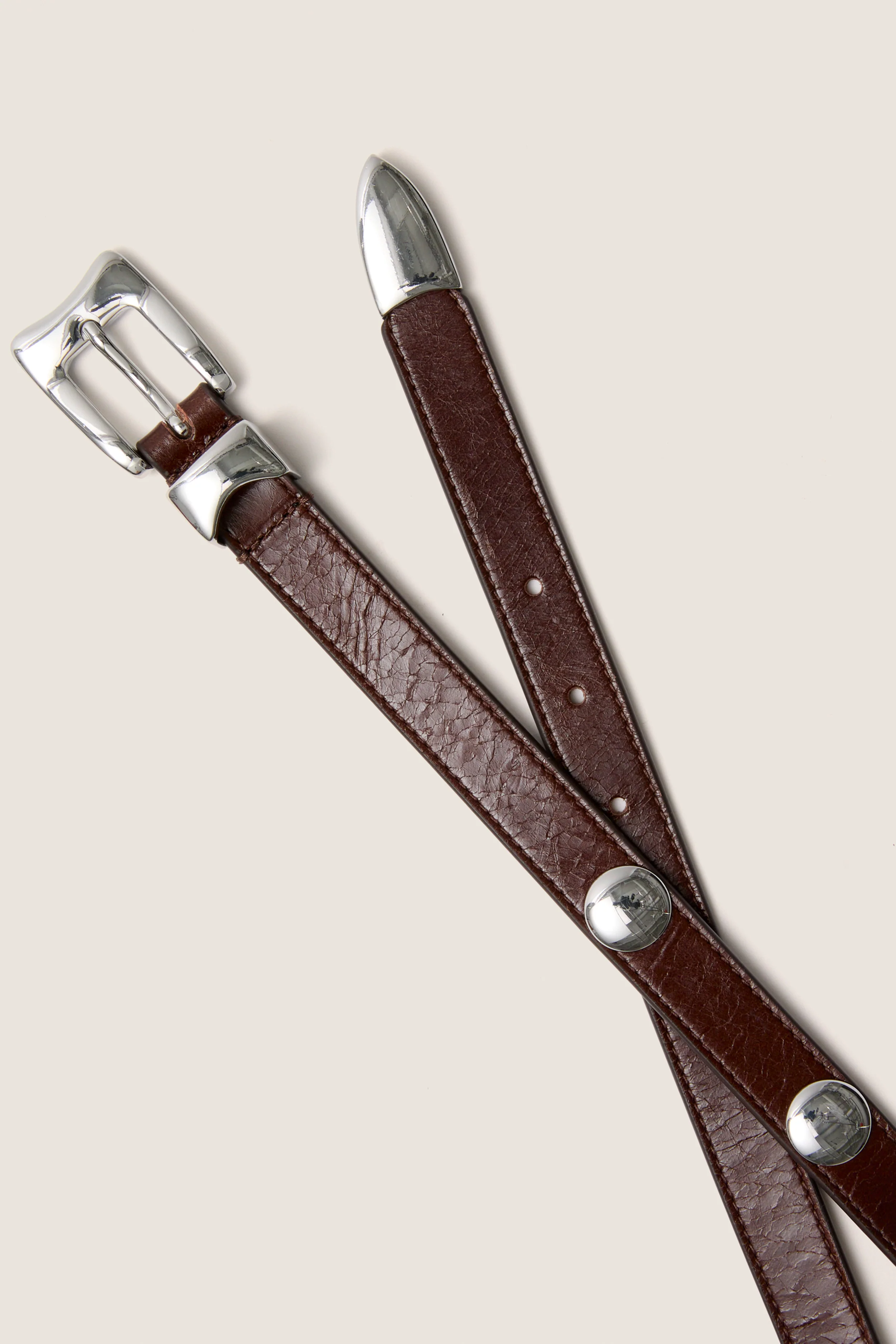 Sepia Aiden Studded Rugous Belt - Image 3