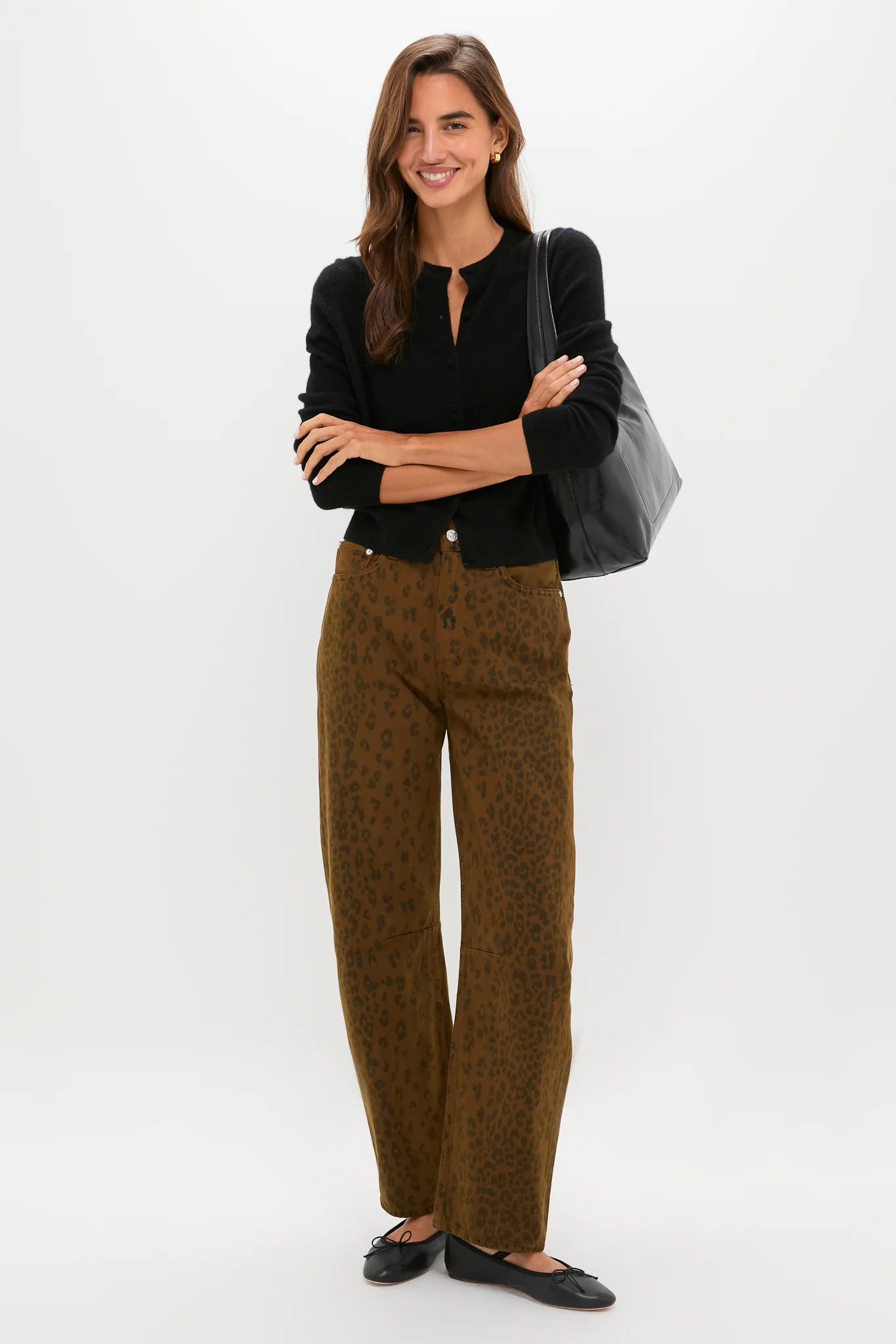 Sepia Cheetah Miro Long Relaxed Jean - Image 2