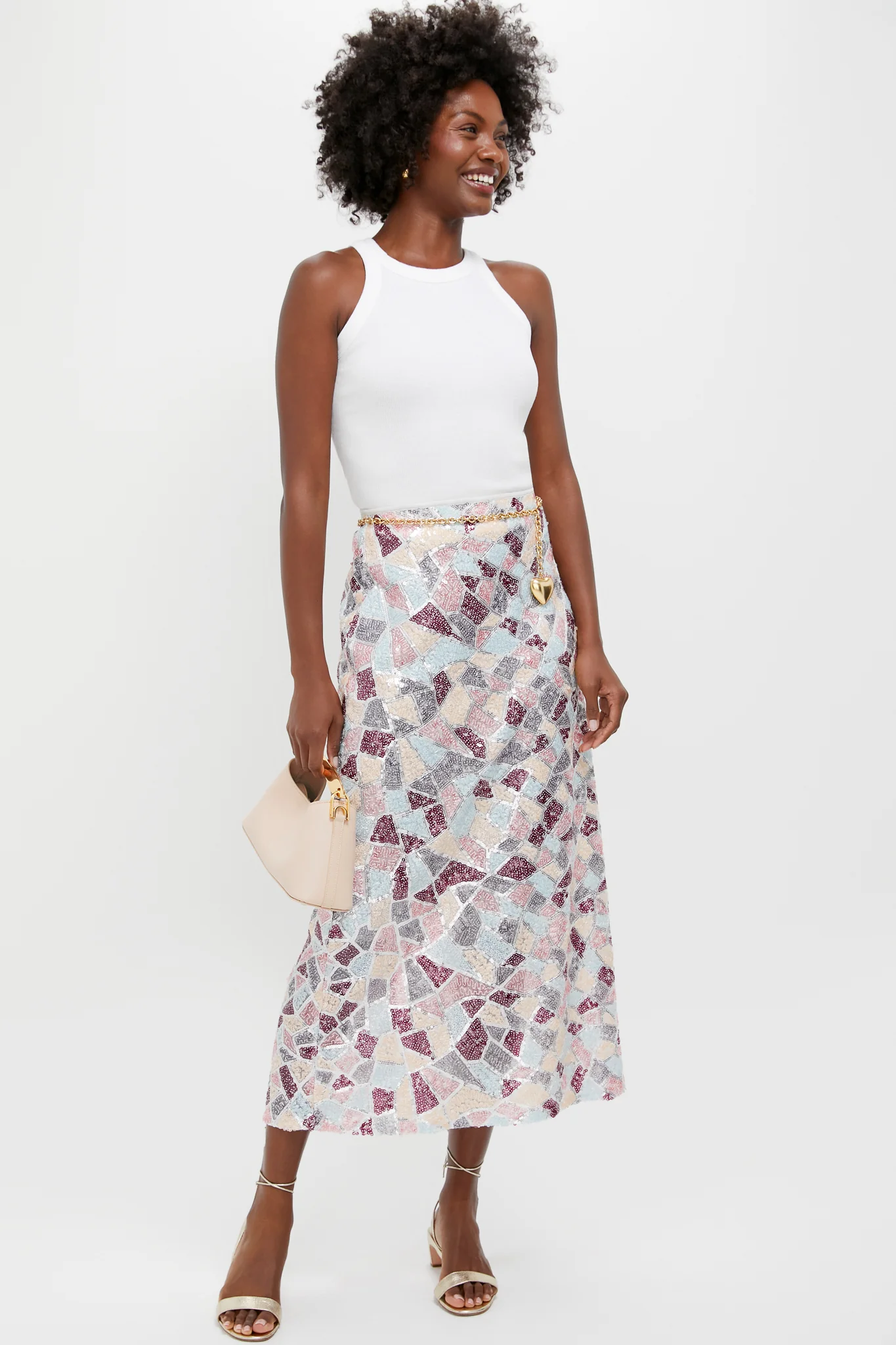 Sequin Flare Arden Maxi Skirt - Image 2