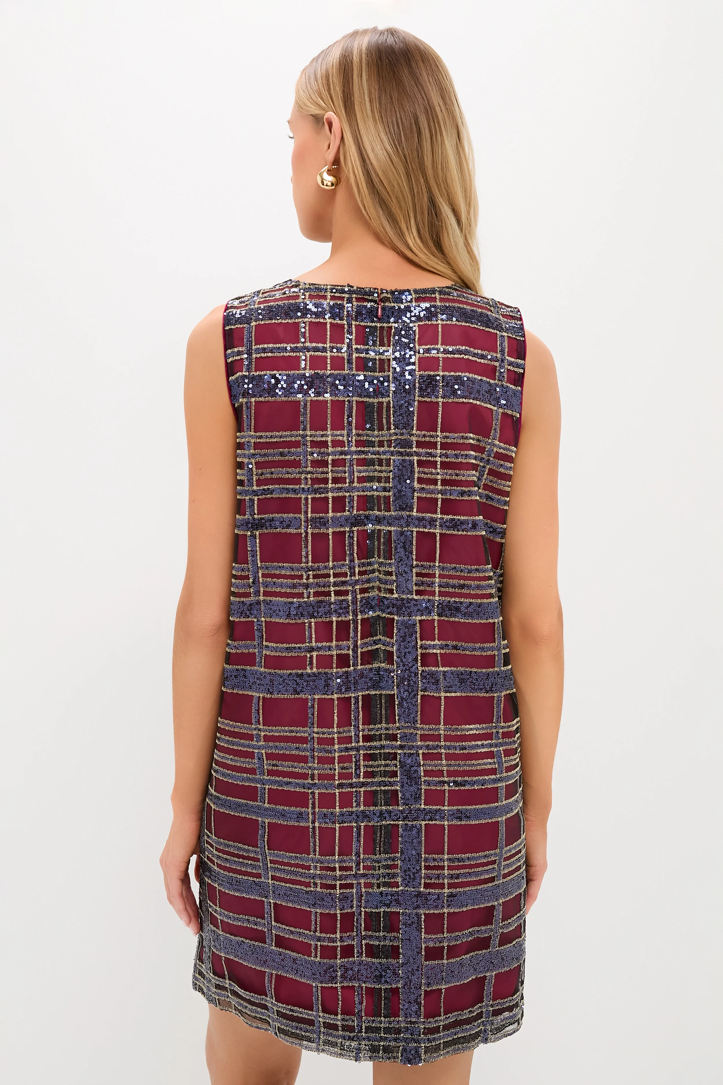 Sequin Plaid Marlowe Dress - Image 4