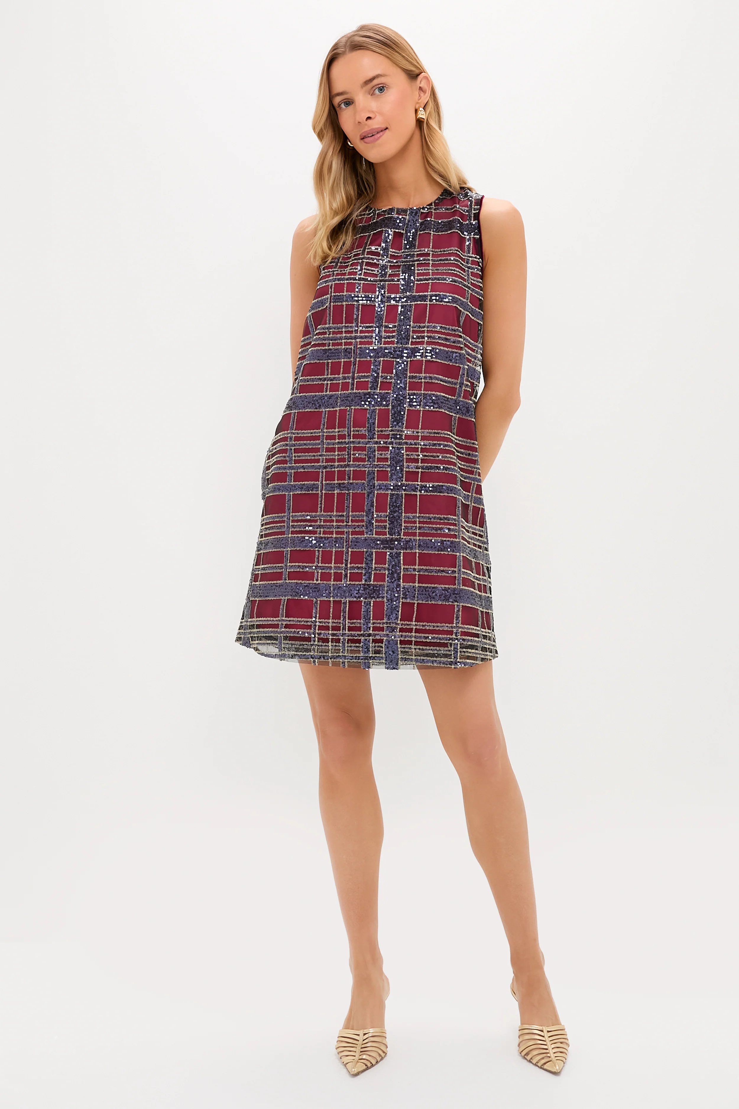 Sequin Plaid Marlowe Dress - Image 6