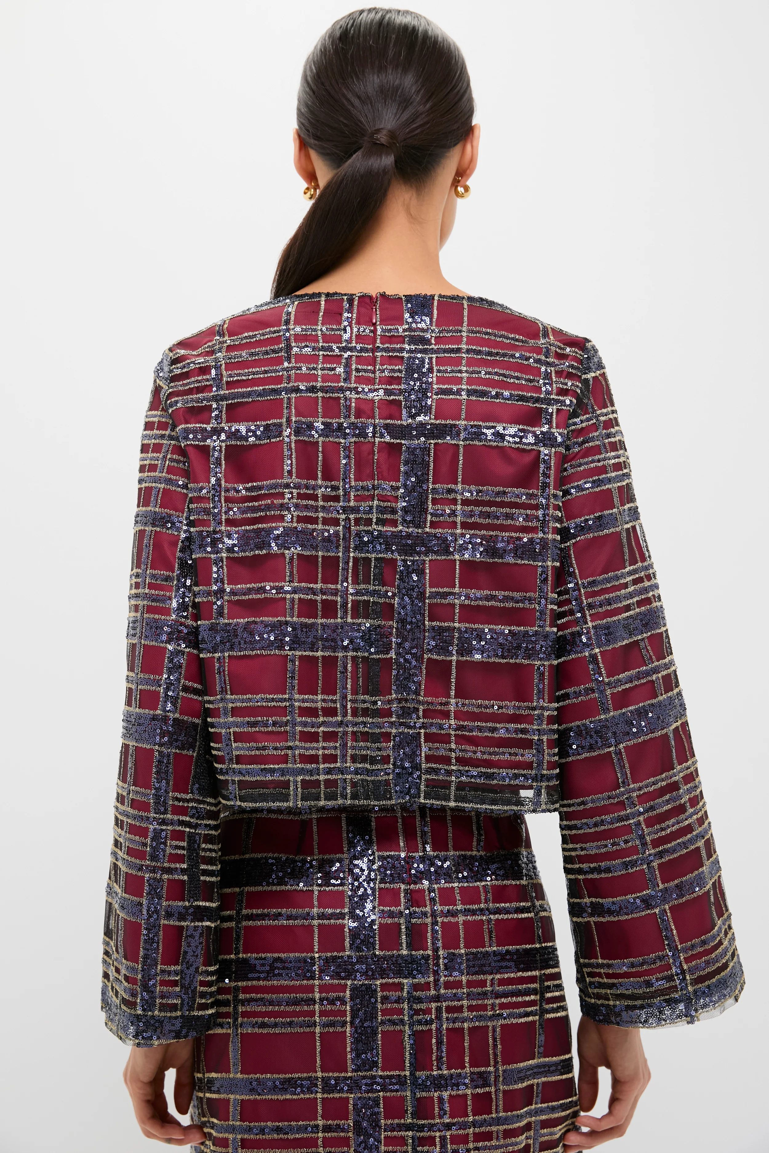 Sequin Plaid Maxine Top - Image 5