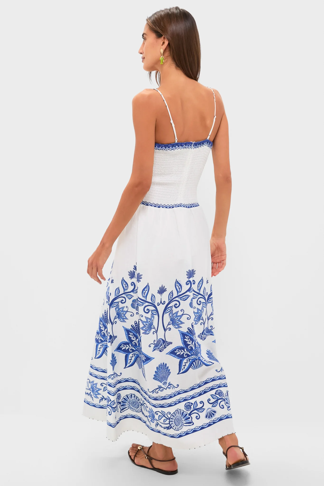 Shell Garden Off-White Sleeveless Midi Dress - Image 4