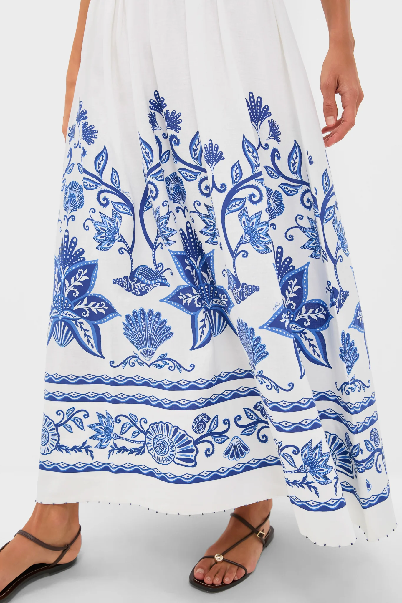 Shell Garden Off-White Sleeveless Midi Dress - Image 5
