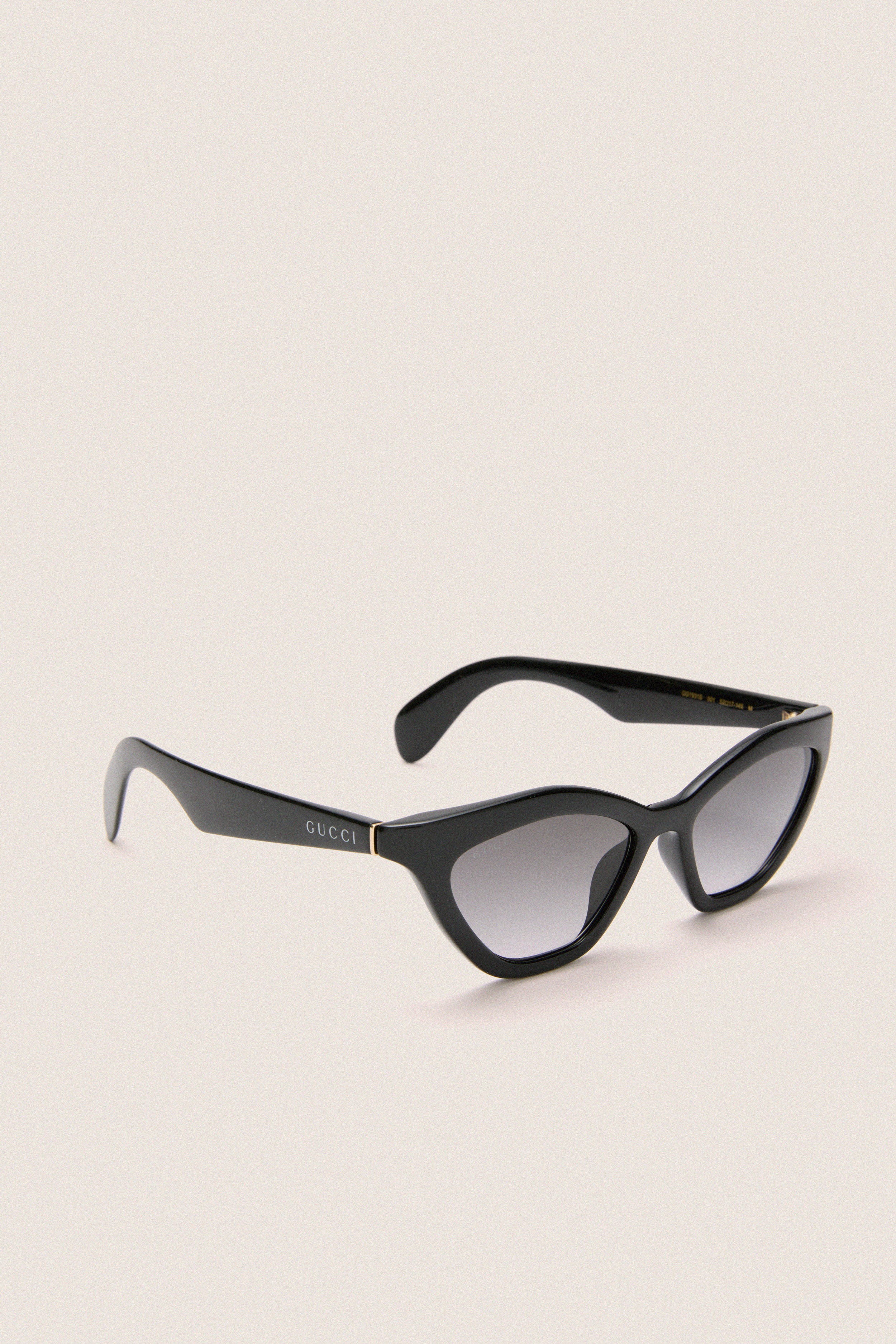 Shiny Black Cat-Eye Mods Sunglasses - Image 4