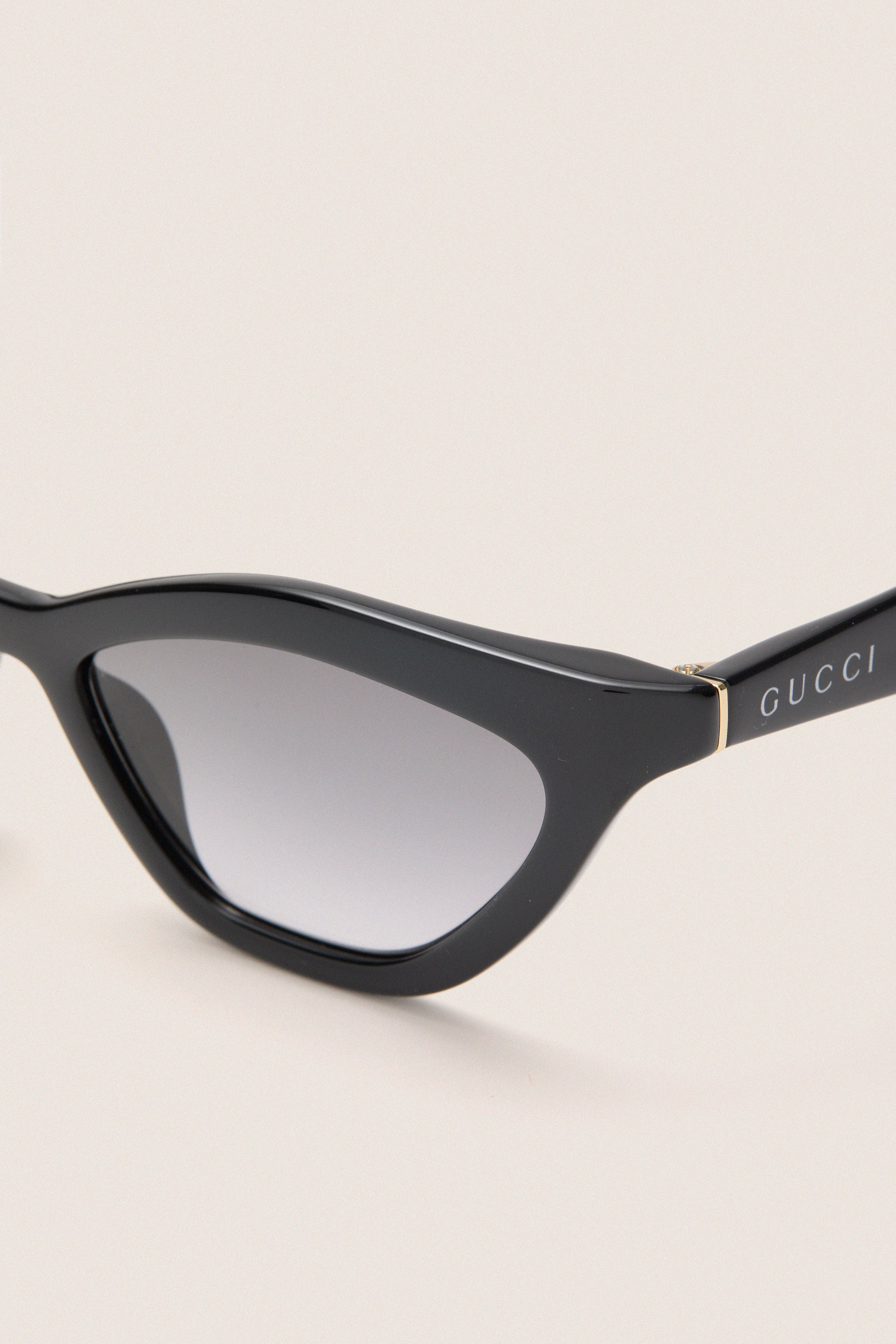 Shiny Black Cat-Eye Mods Sunglasses - Image 5