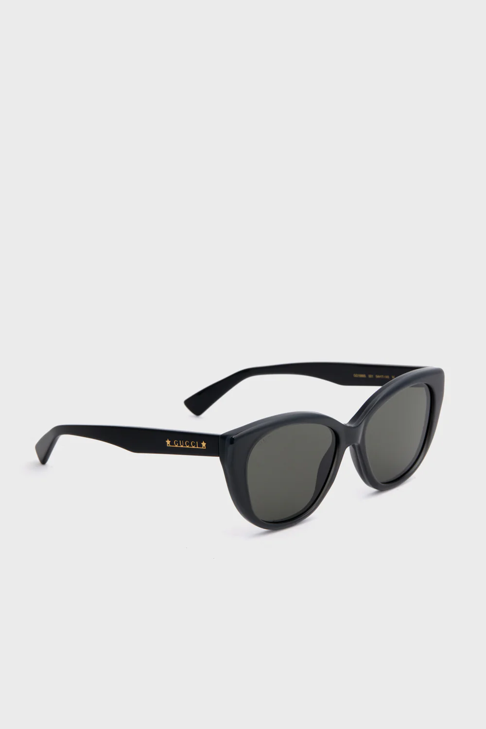 Shiny Black Cat Eye Sunglasses - Image 3