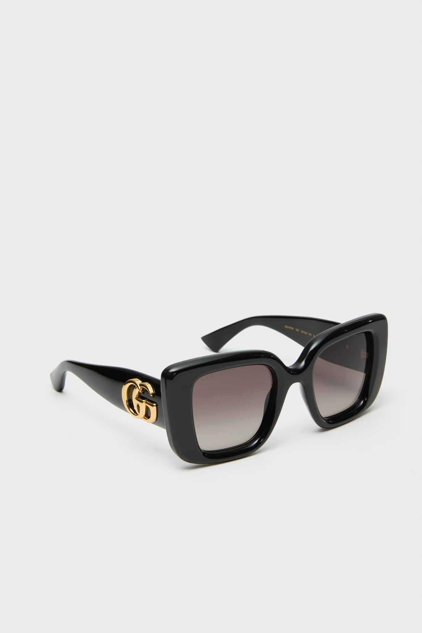 Shiny Black Square GG Bag Sunglasses - Image 4
