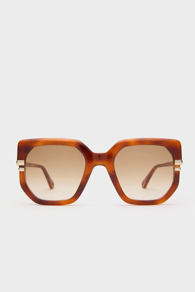 Shiny Blonde Havana West Sunglasses