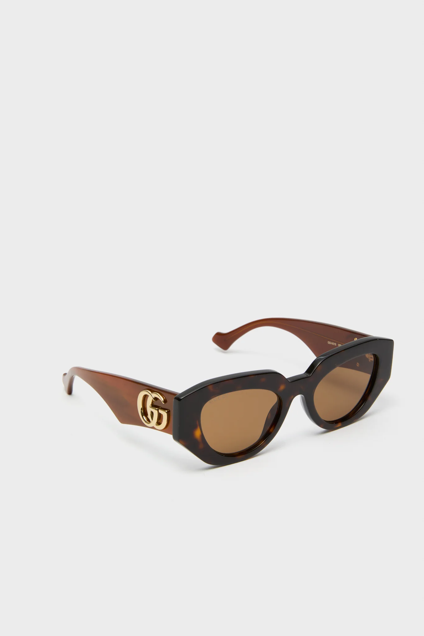 Shiny Dark Havana Cat-Eye Gucci Generation Sunglasses - Image 4