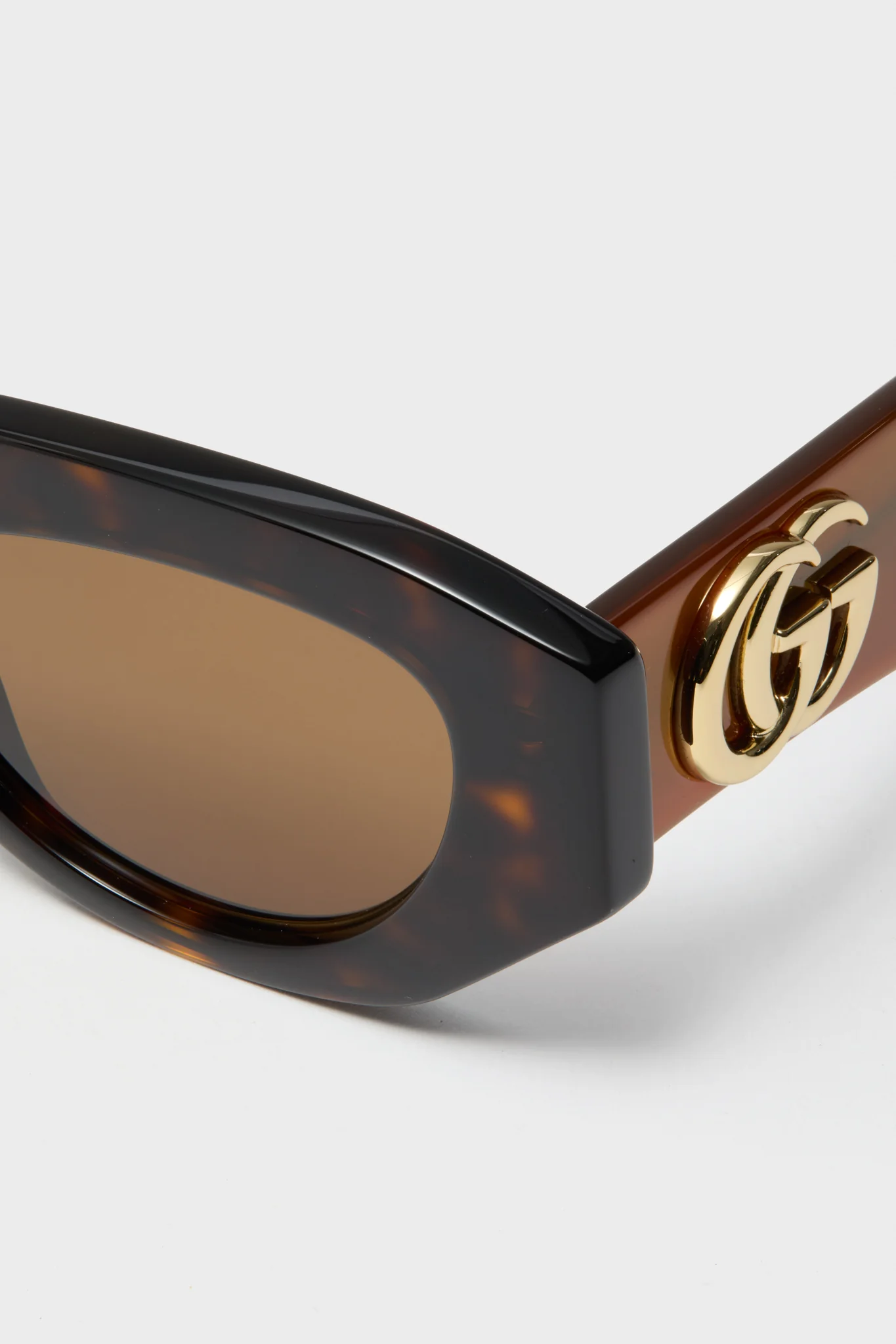 Shiny Dark Havana Cat-Eye Gucci Generation Sunglasses - Image 5