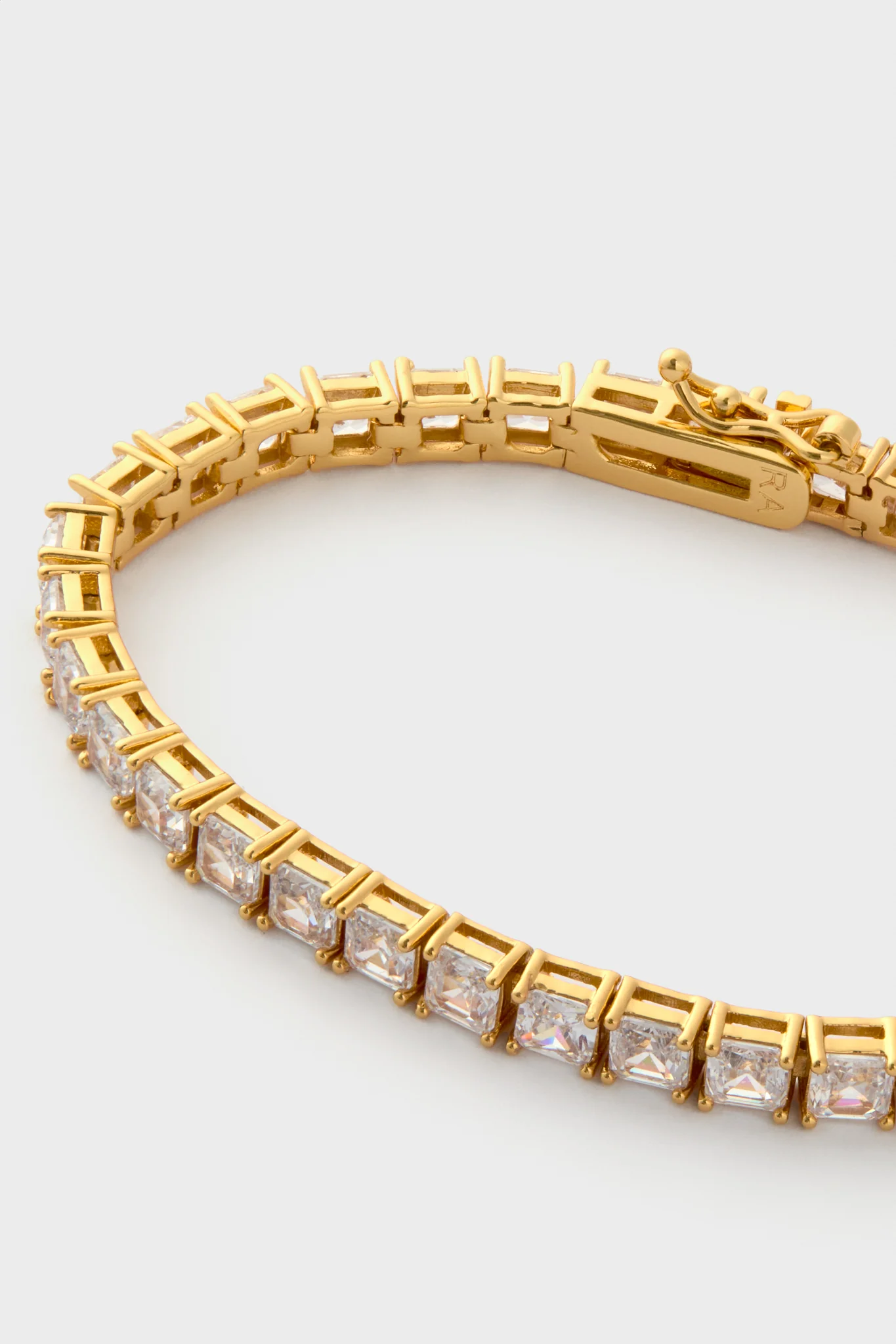 Shiny Gold Gia Tennis Bracelet - Image 4