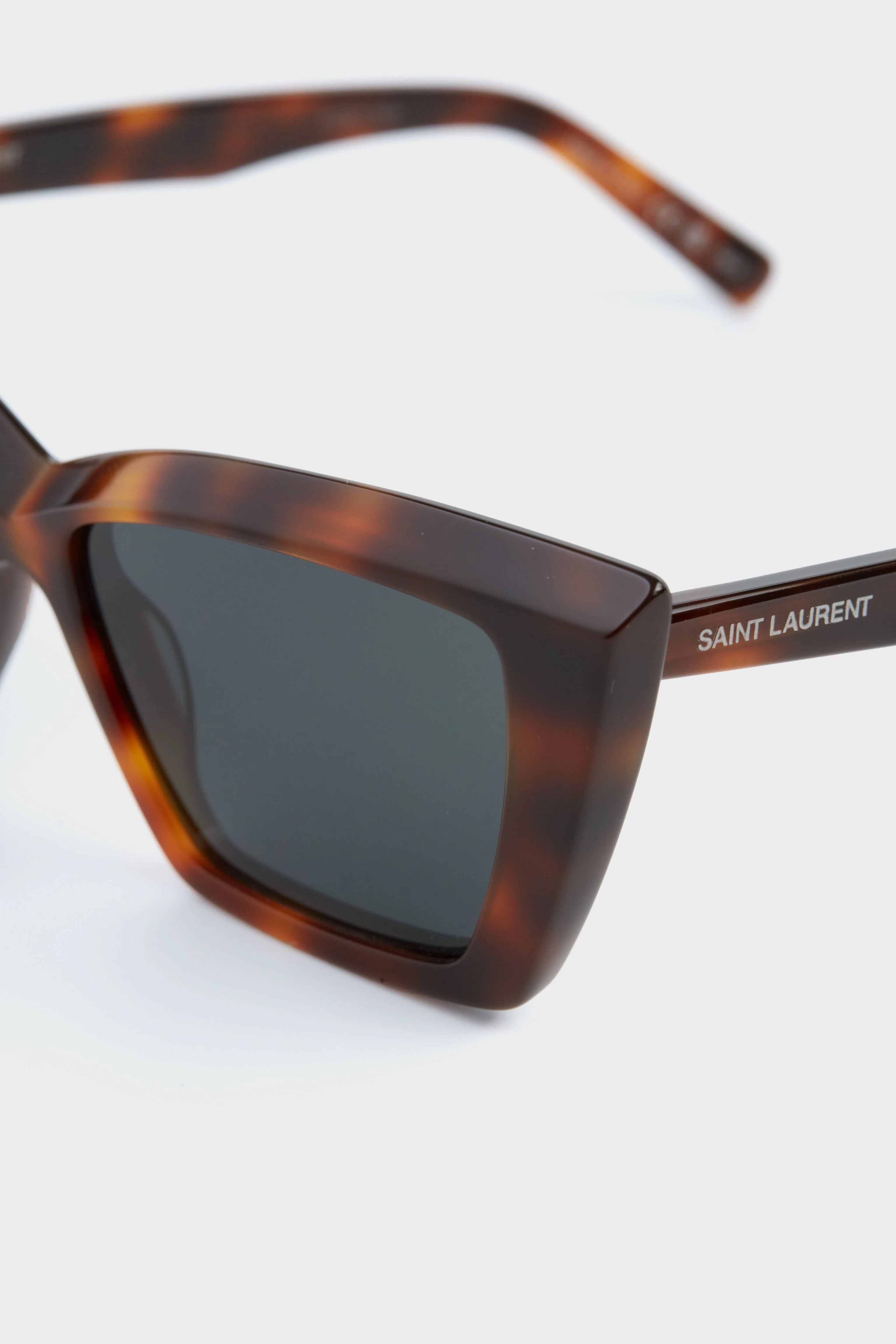 Shiny Medium Havana Cat Eye Sunglasses - Image 5