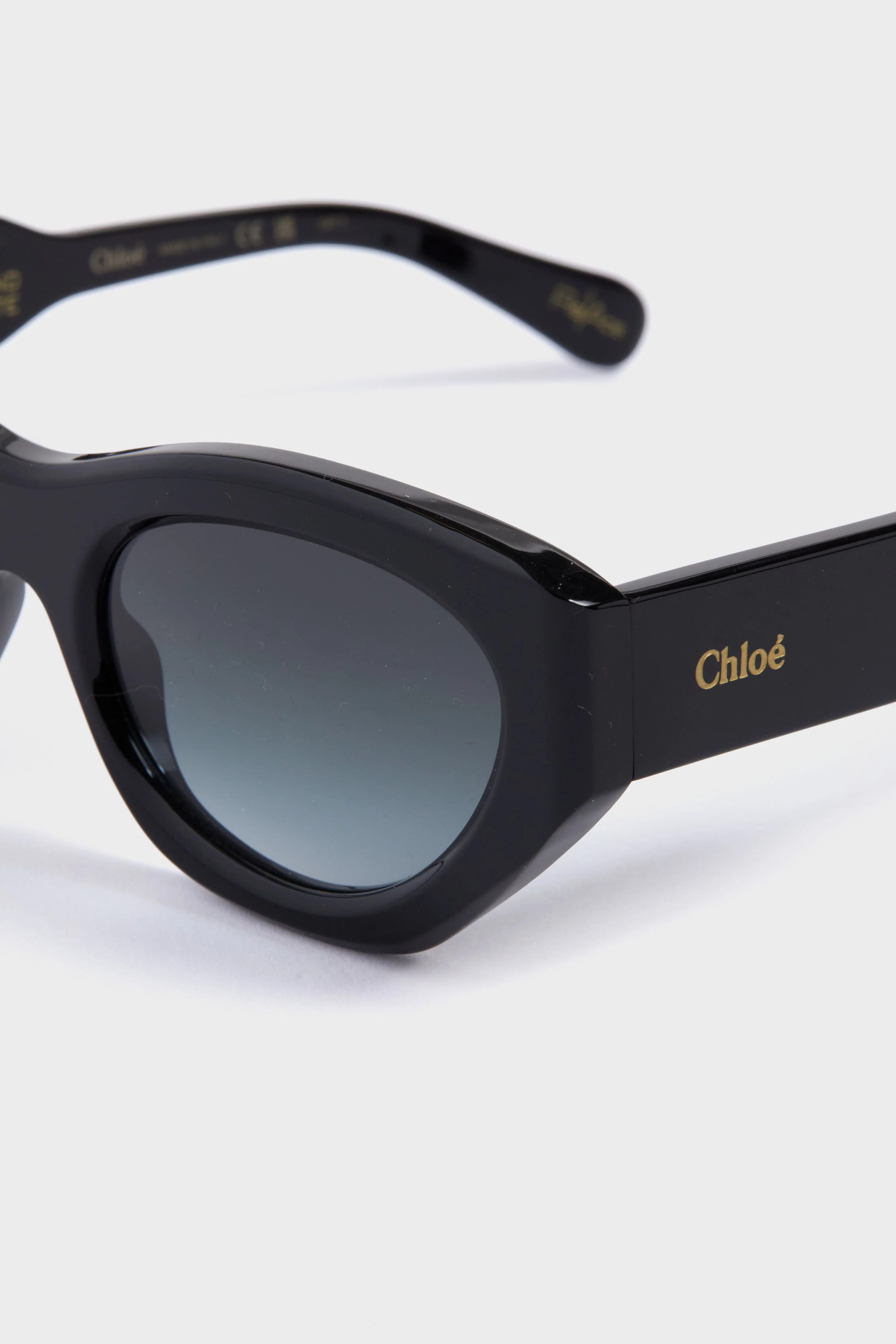 Shiny Solid Black Cat Eye - Image 5
