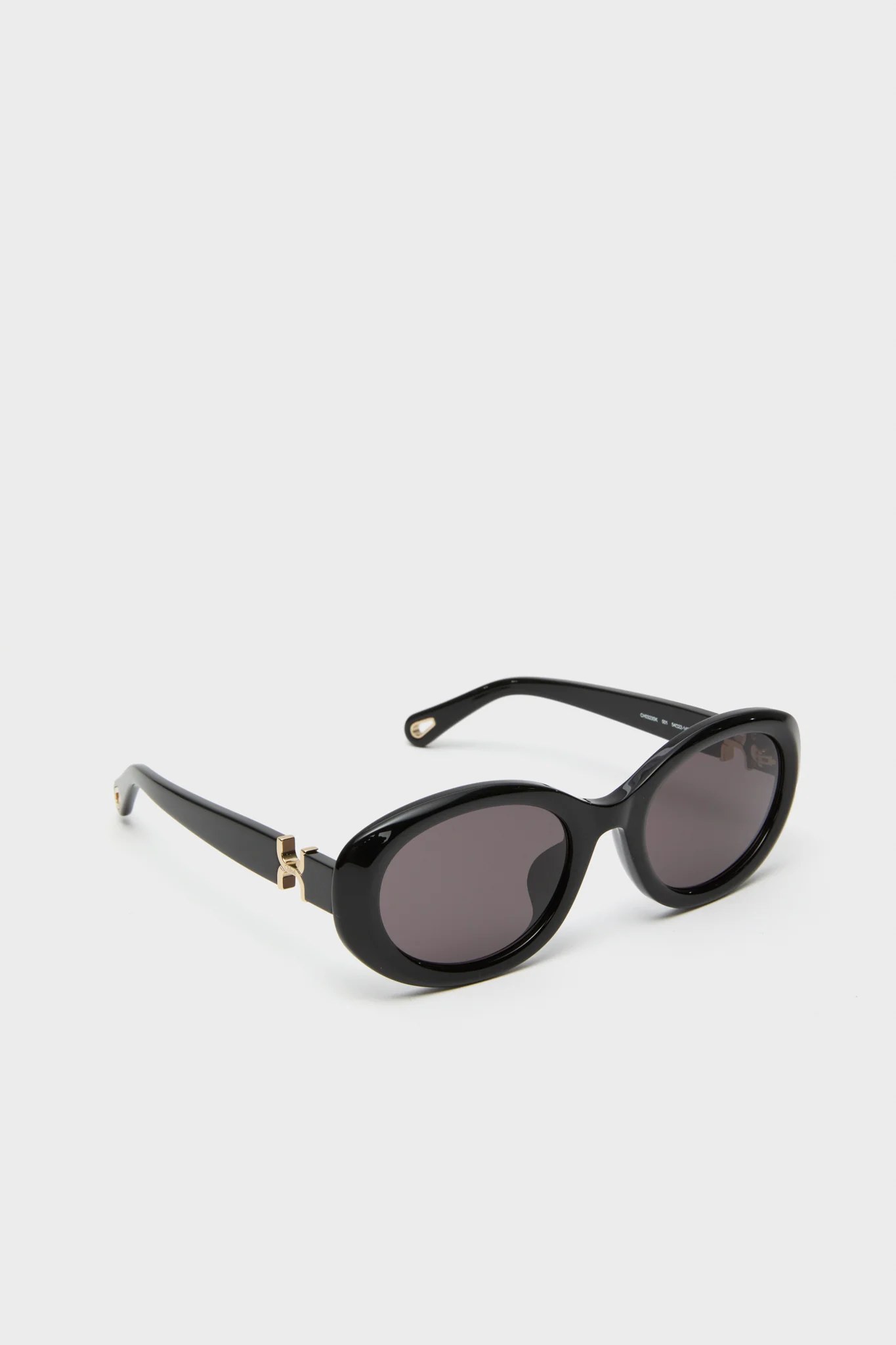 Shiny Solid Black Marcie Sunglasses - Image 4