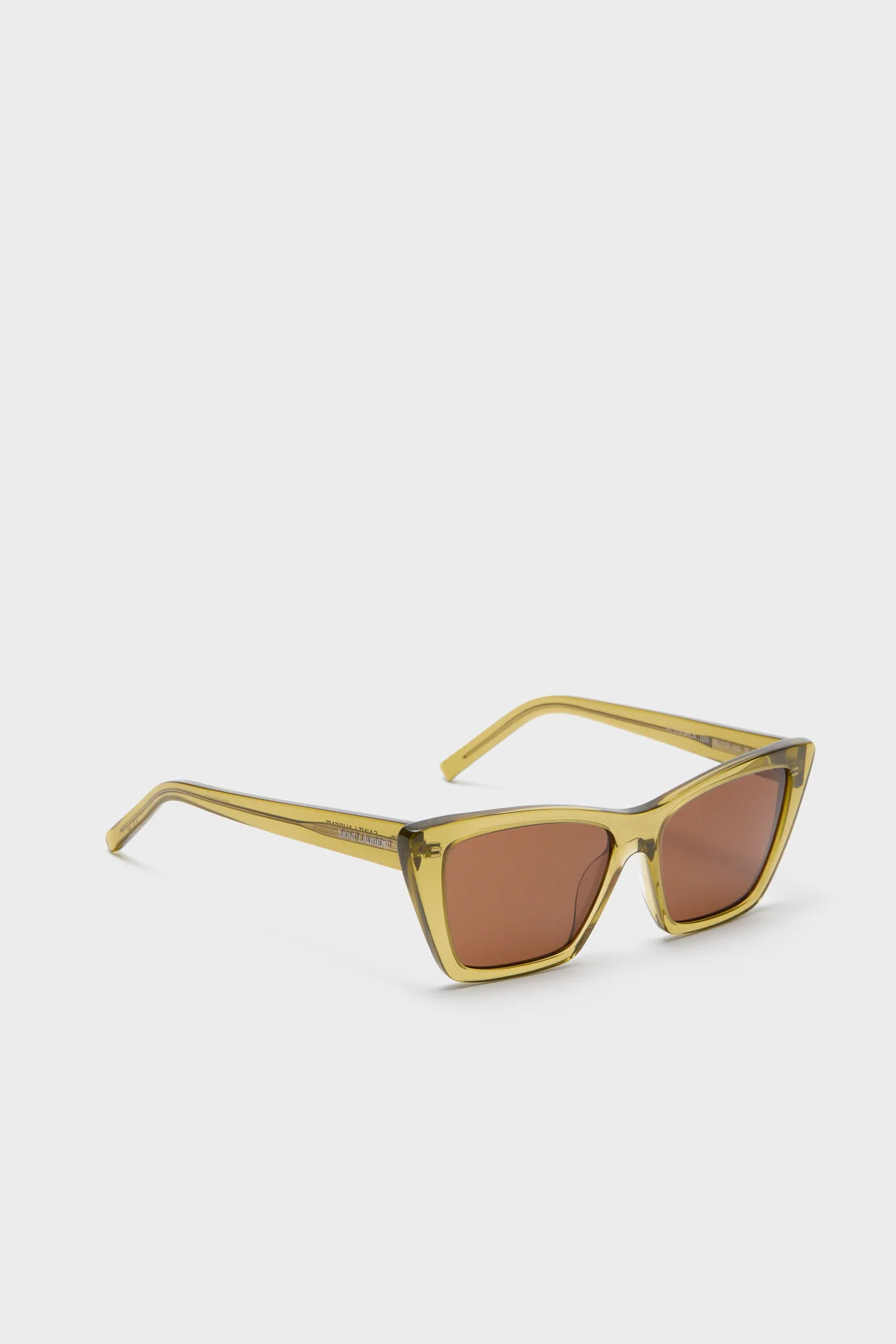 Shiny Transparent Ocra Mica Sunglasses - Image 4
