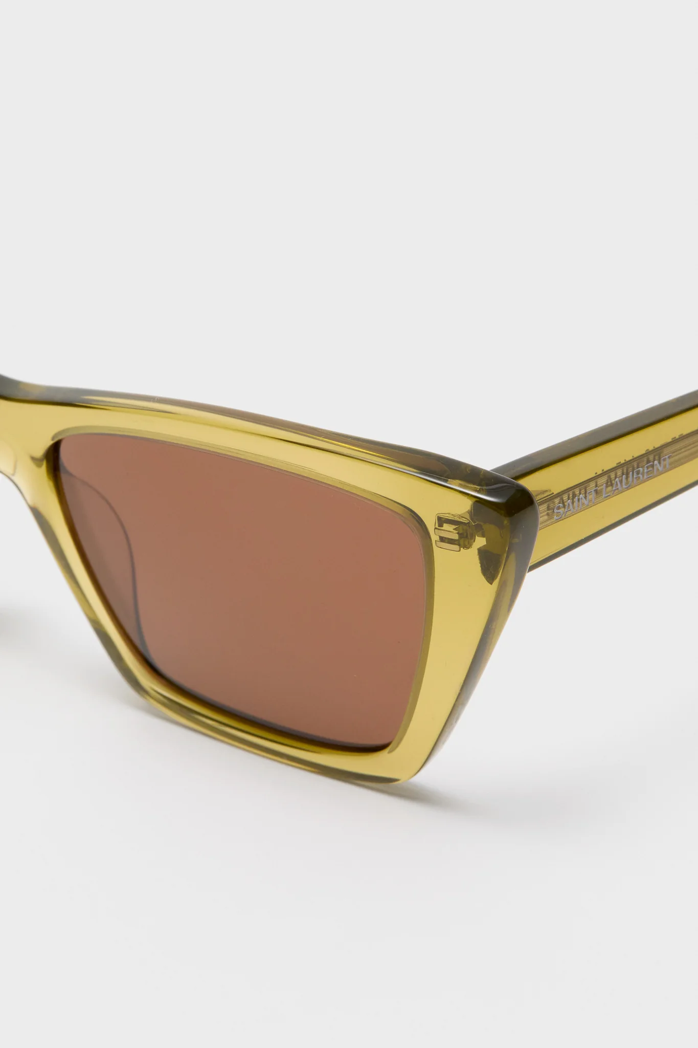 Shiny Transparent Ocra Mica Sunglasses - Image 5