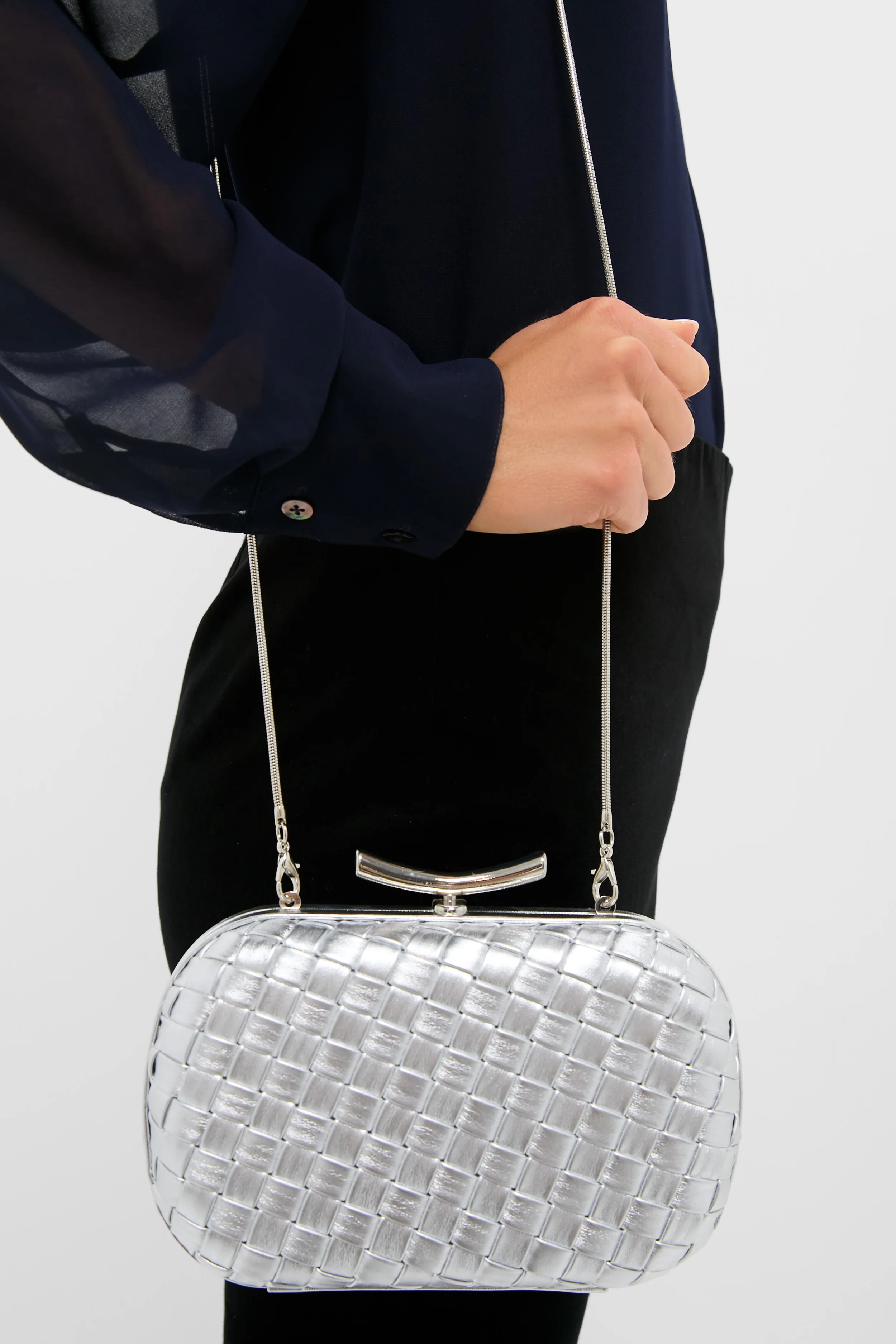 Silver Allison Clutch - Image 3