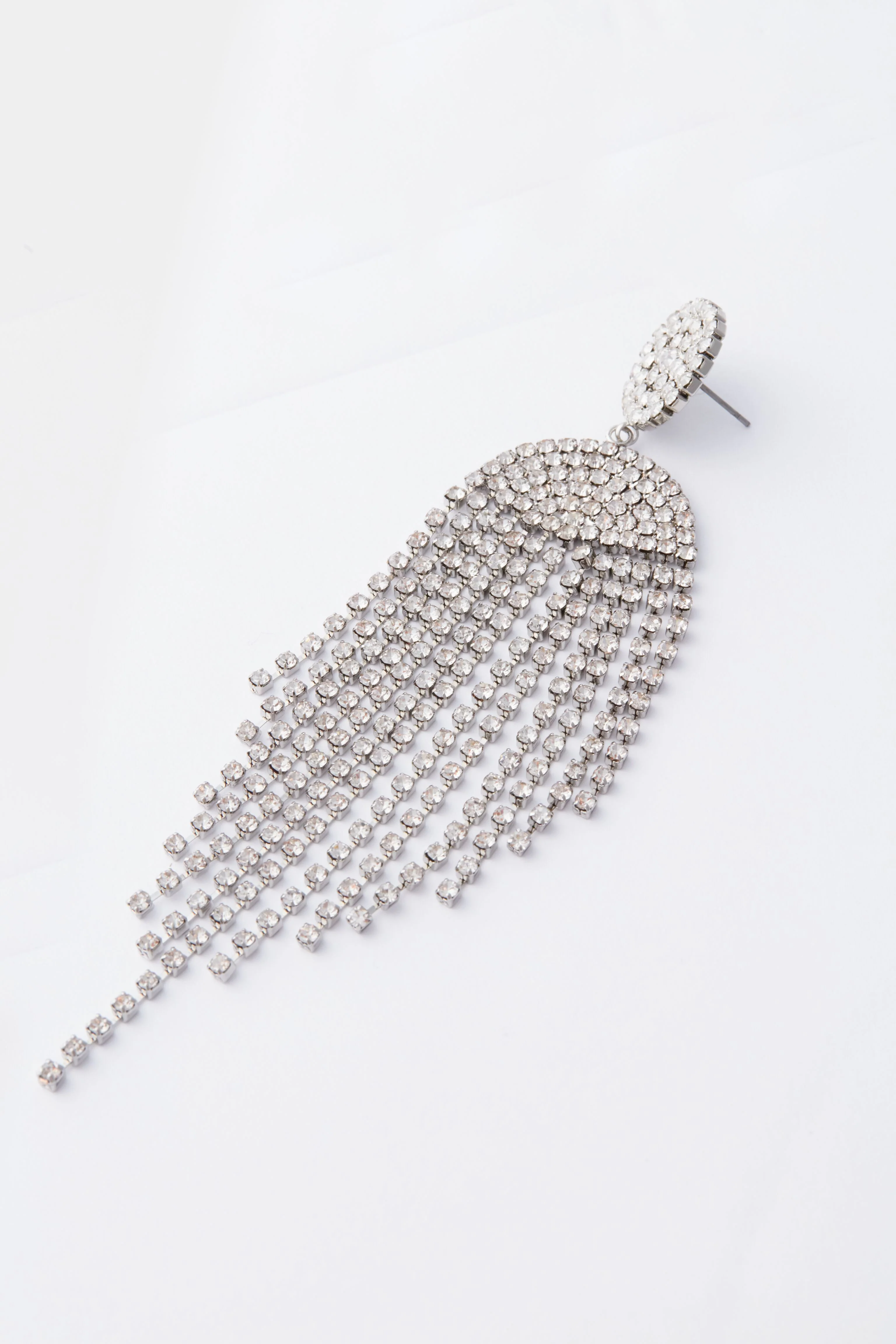 Silver Chandelier Earrings - Image 4