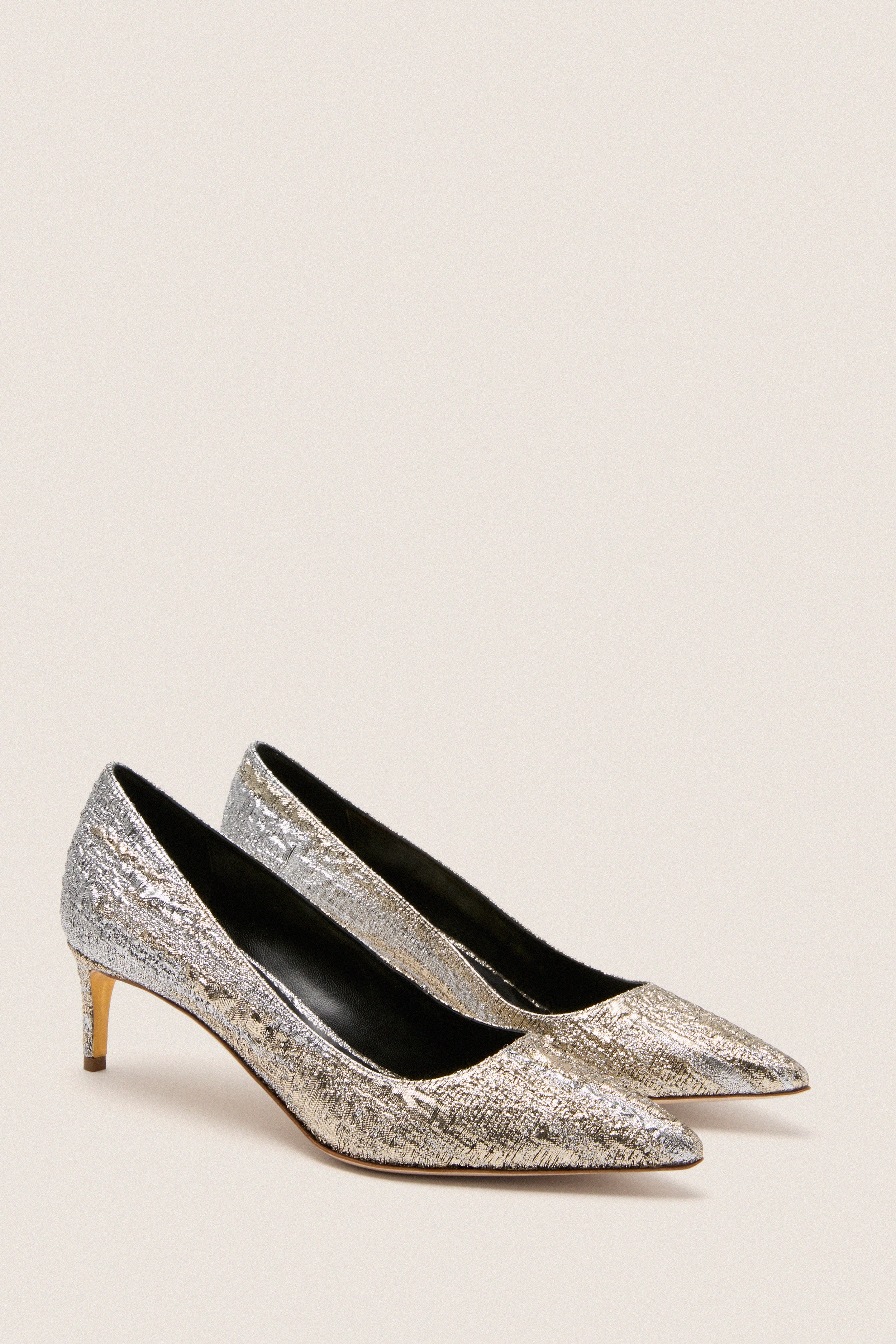 Silver Gold New Nora Heels - Image 5