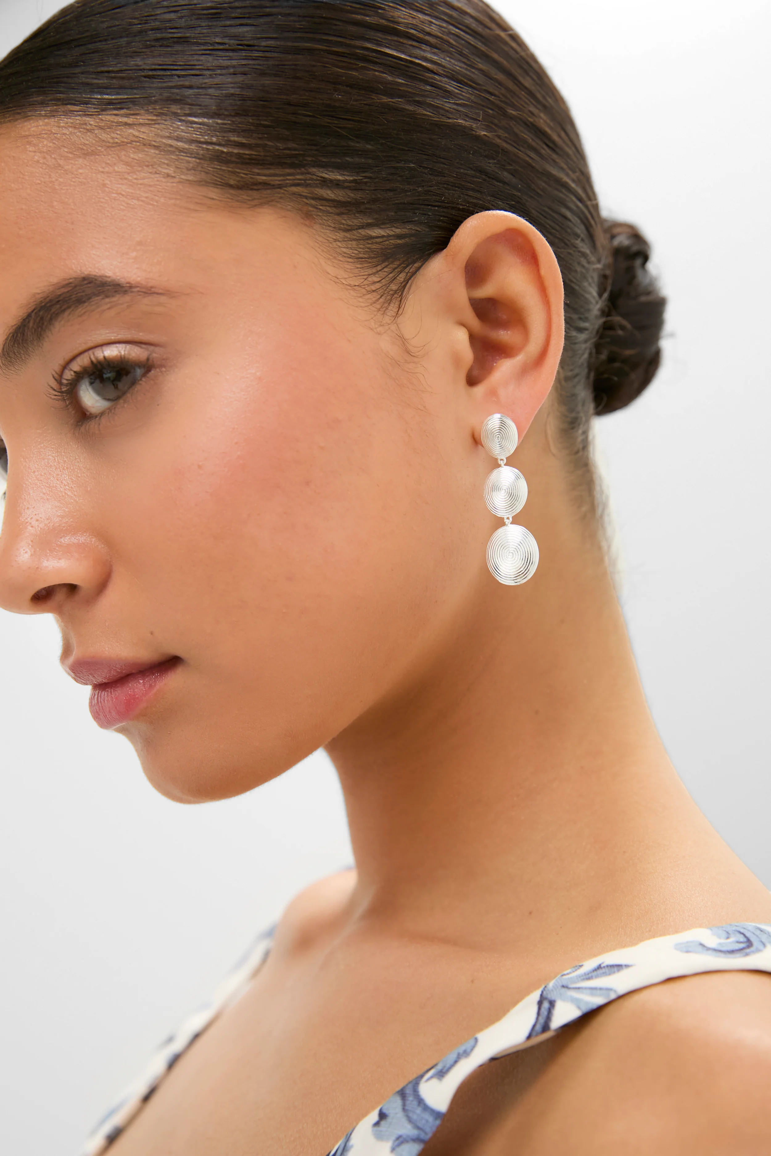 Silver Ruby Earrings - Image 2