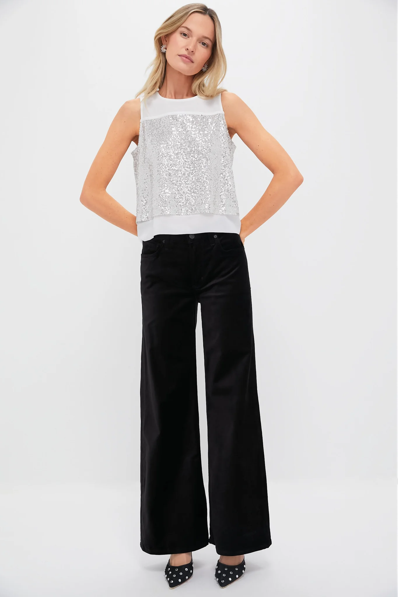 Silver Sequin Edith Blouse - Image 2