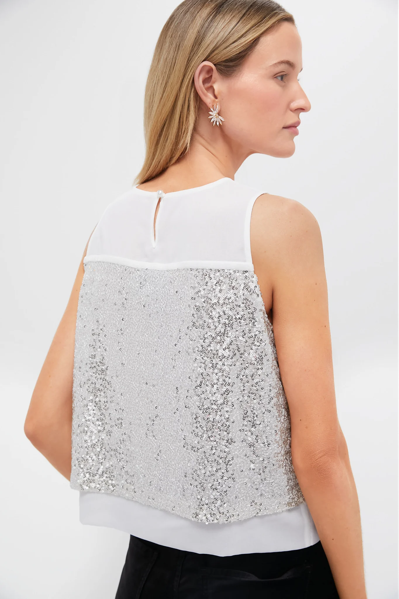Silver Sequin Edith Blouse - Image 4