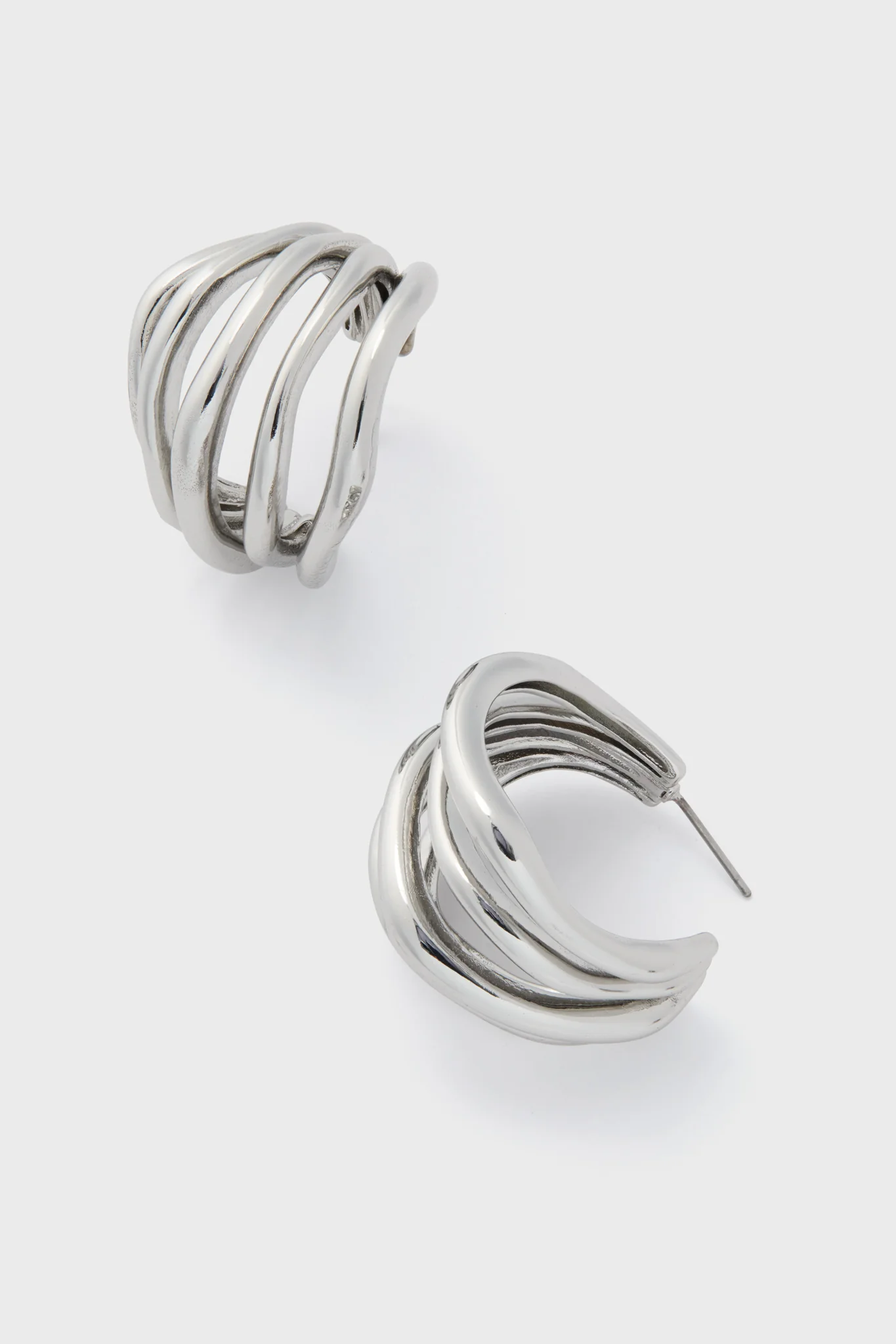 Silver Sonoma Hoop Earrings - Image 4