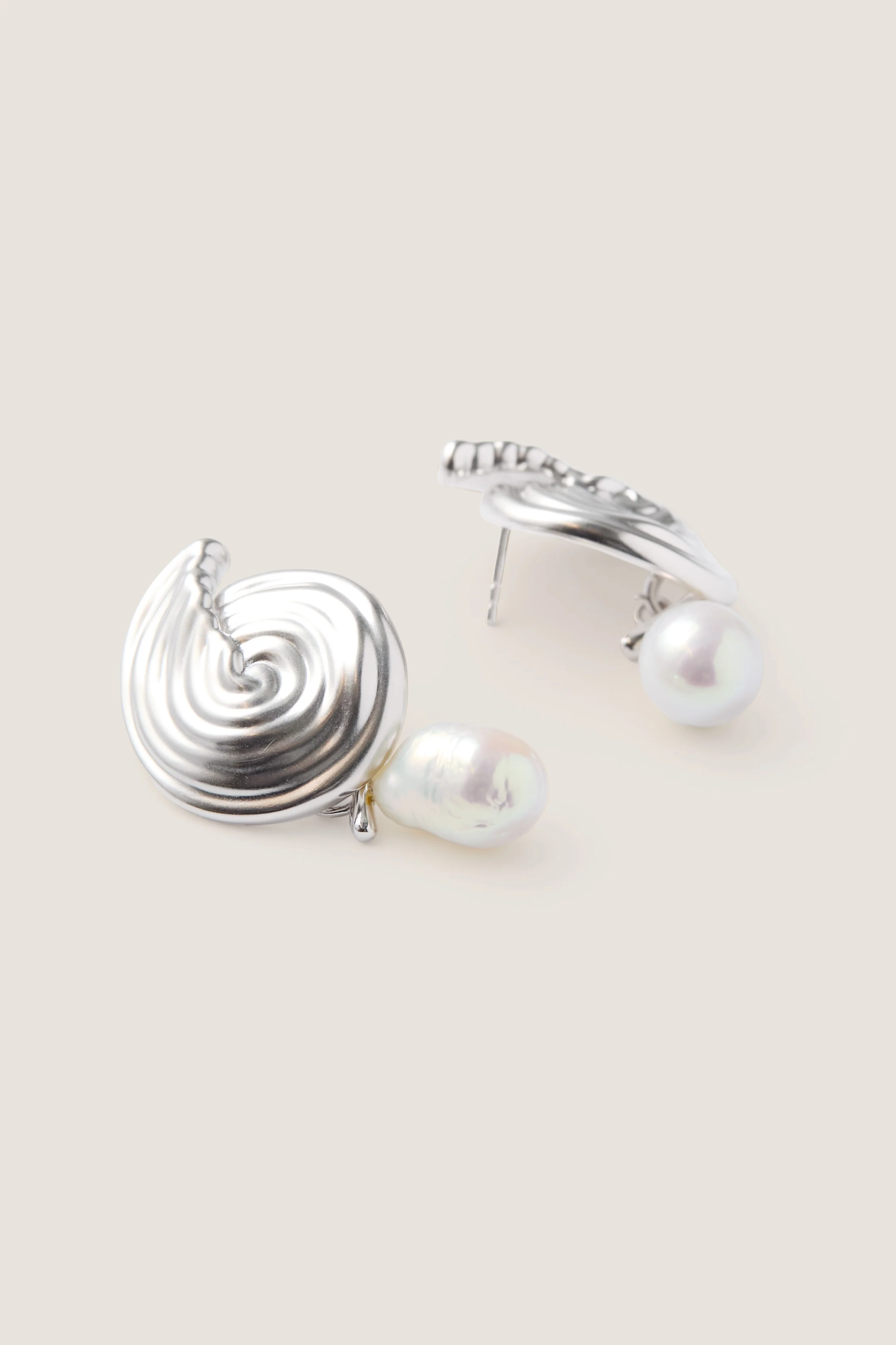 Silver Spiral Interchangeable Earrings - Image 4