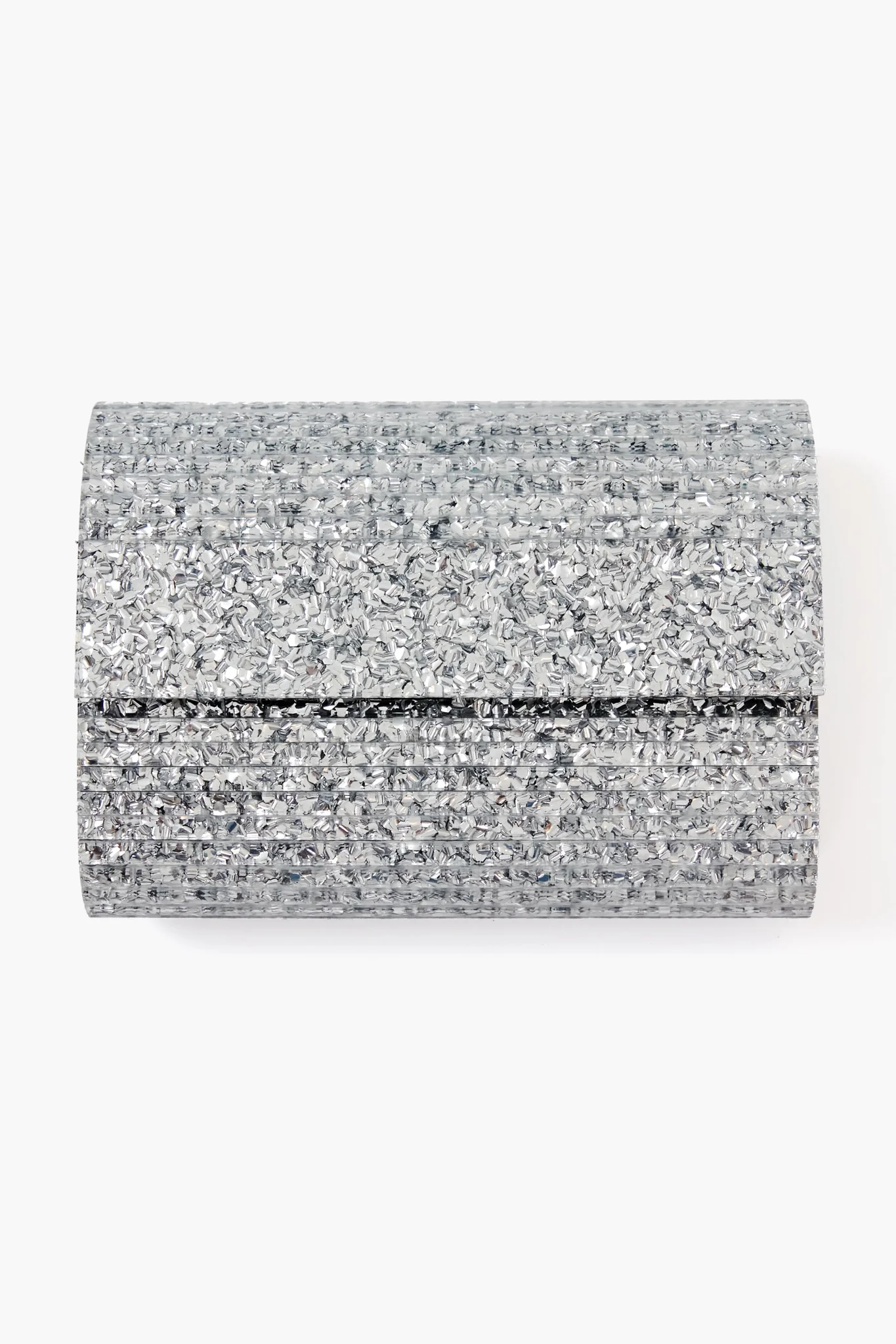 Silver Stacer Acrylic Clutch