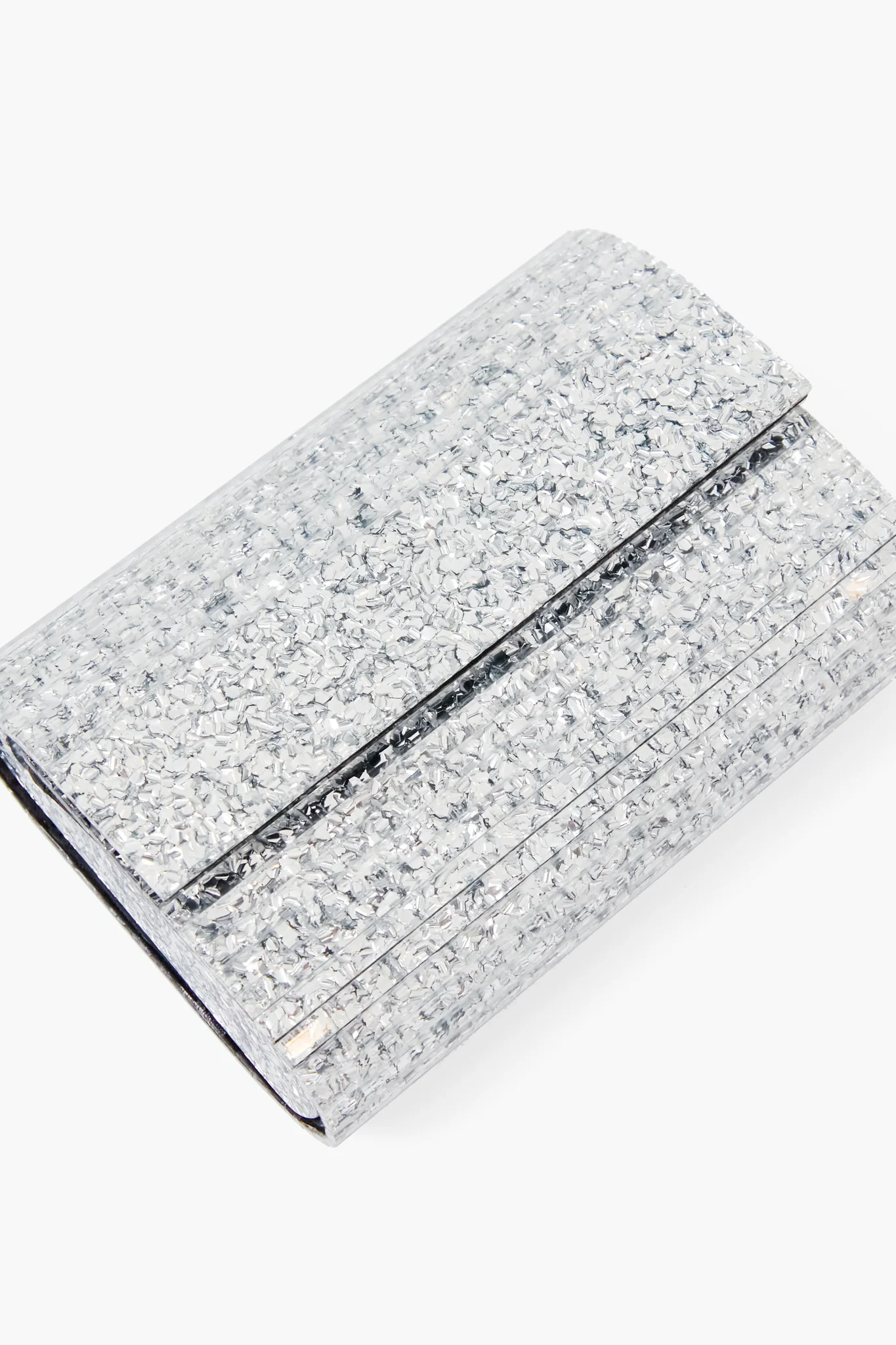 Silver Stacer Acrylic Clutch - Image 4