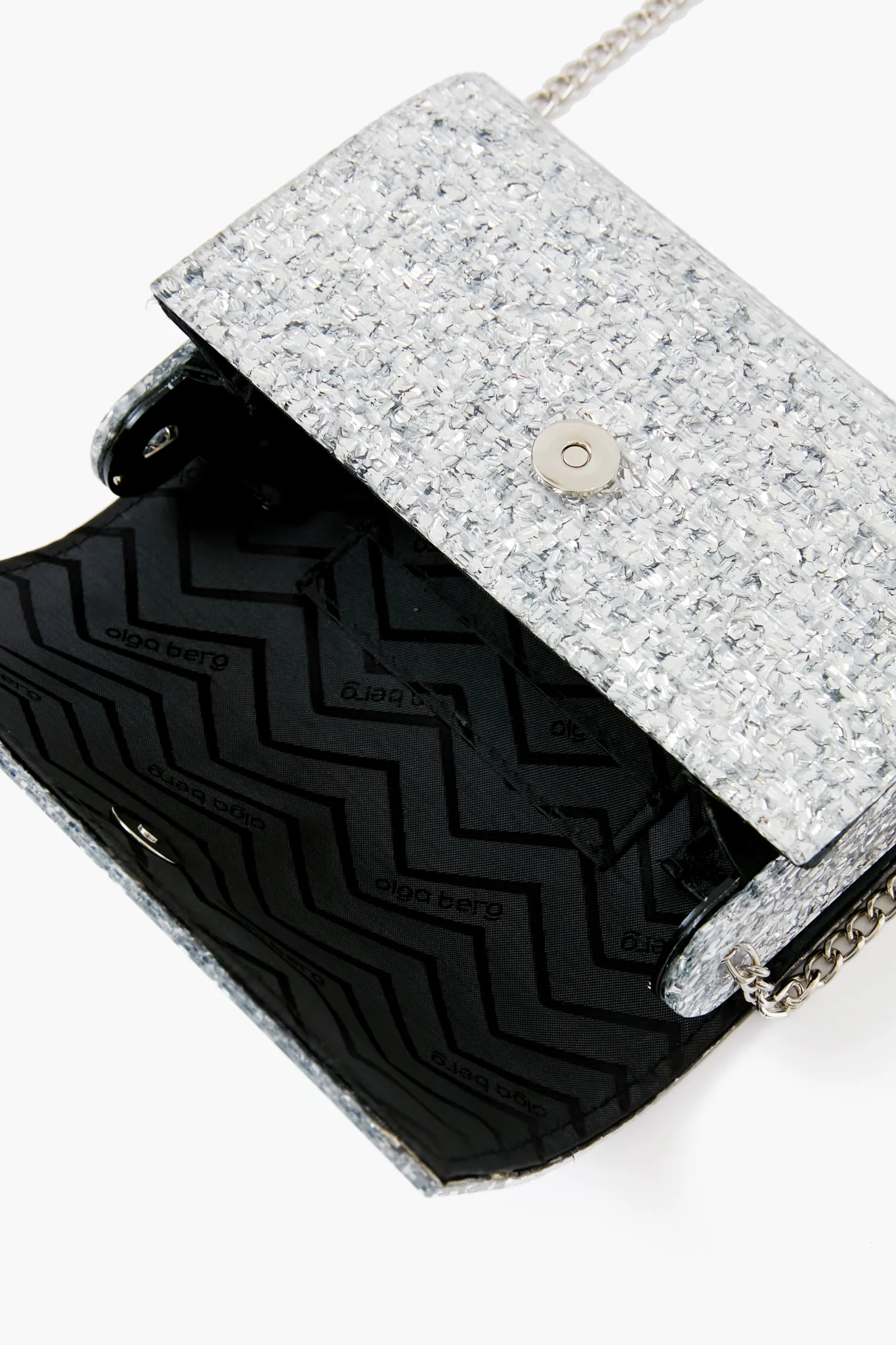 Silver Stacer Acrylic Clutch - Image 6