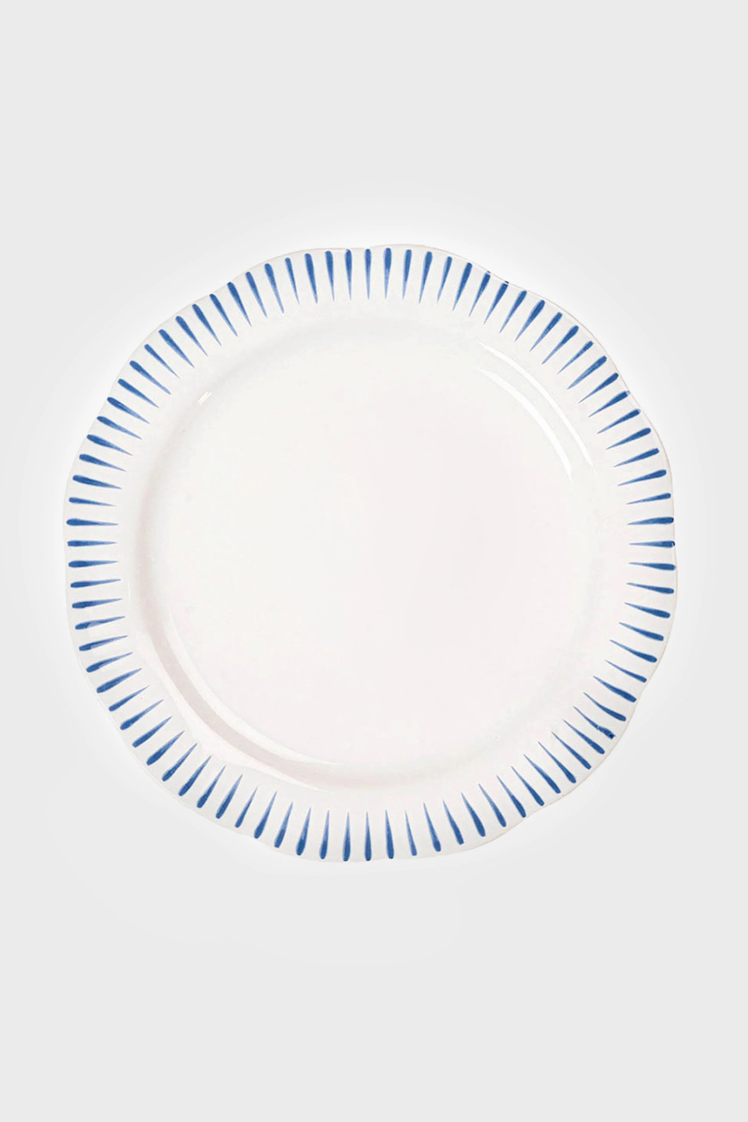 Delft Blue Sitio Stripe Salad Plate
