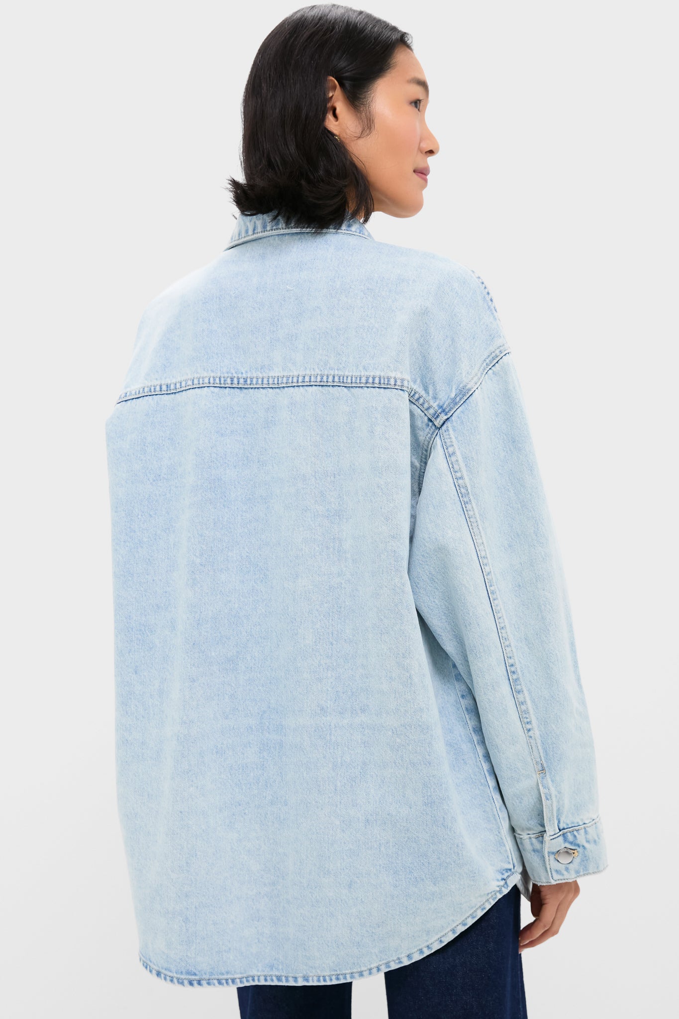 Sky Blue Sheeba Denim Overshirt - Image 4