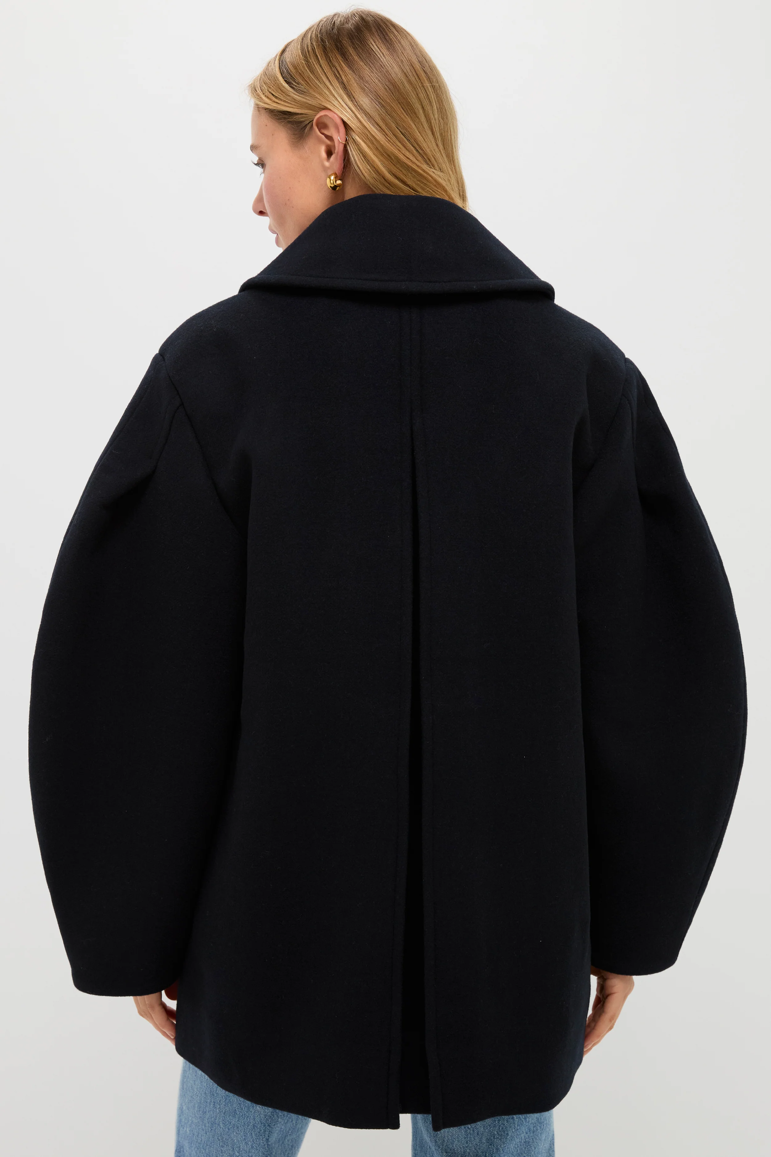 Sky Captain Peacoat Wool Midi Coat - Image 4