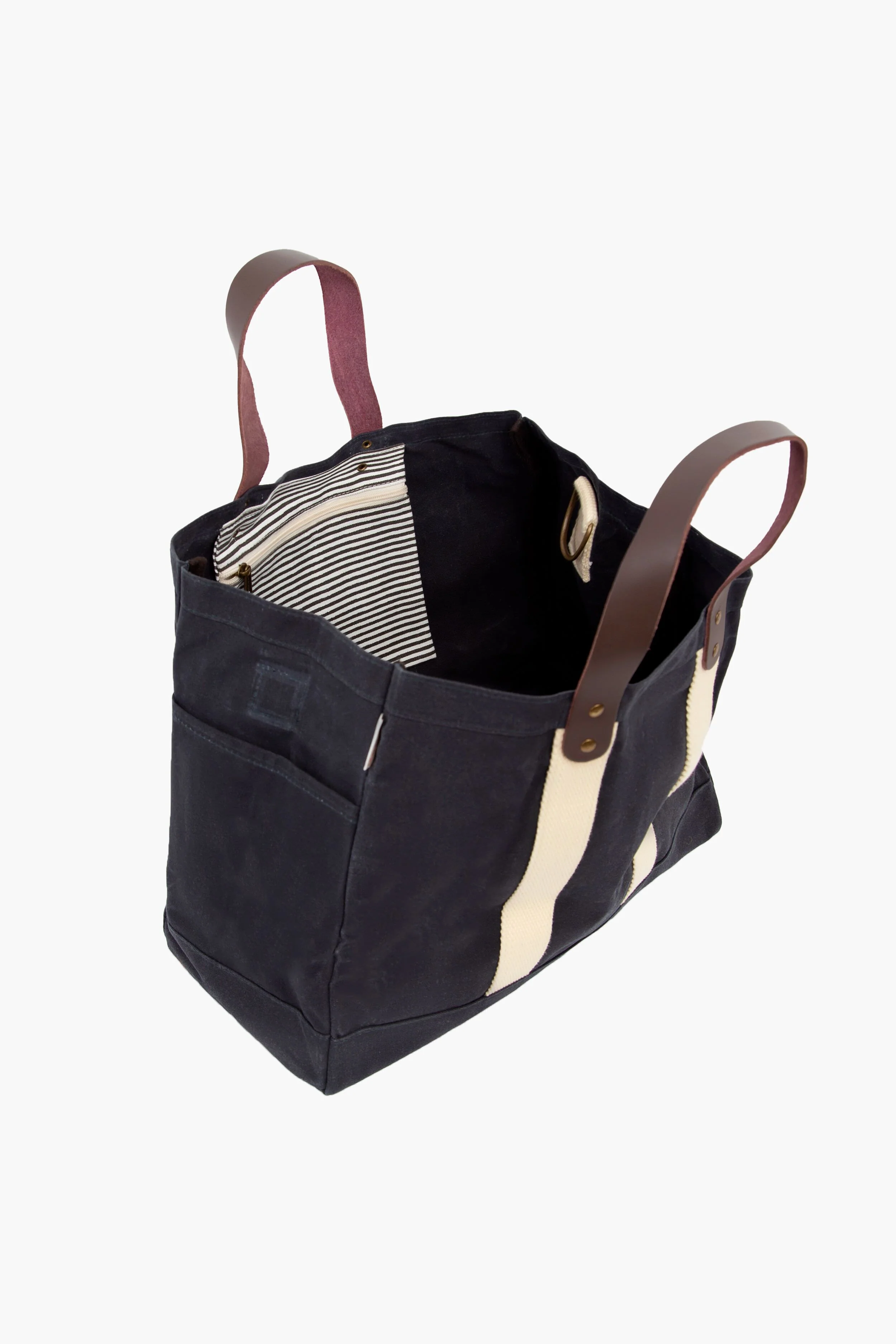 Slate Waxed Commuter Tote - Image 4