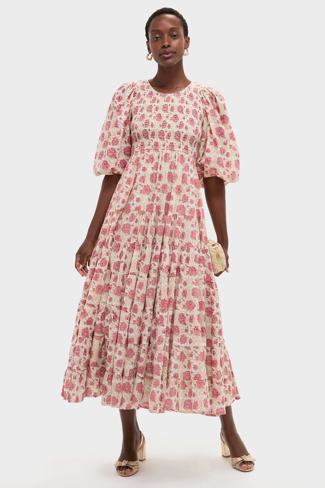 Small Rose Print Allie Dress - Image 3