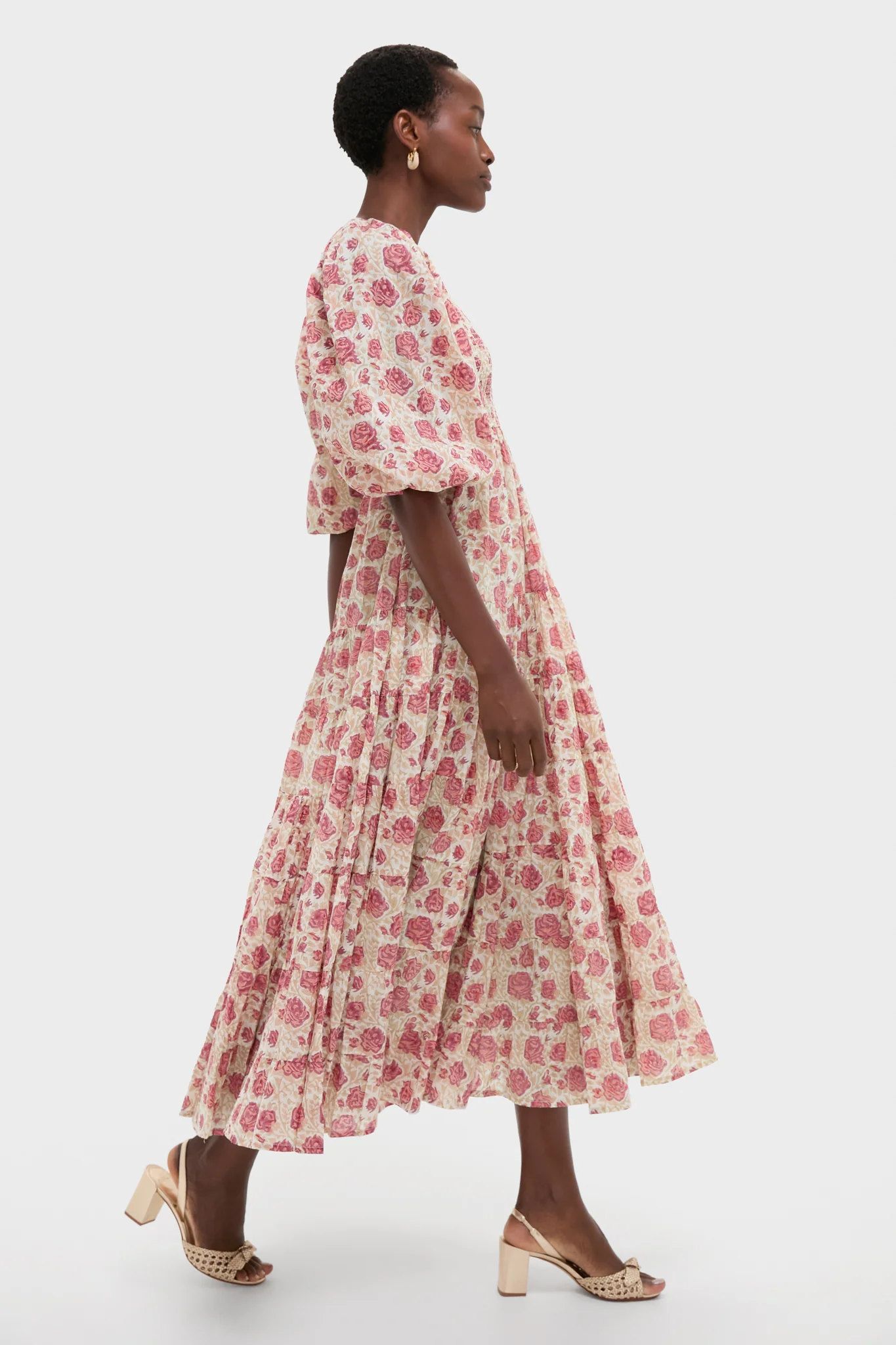 Small Rose Print Allie Dress - Image 4