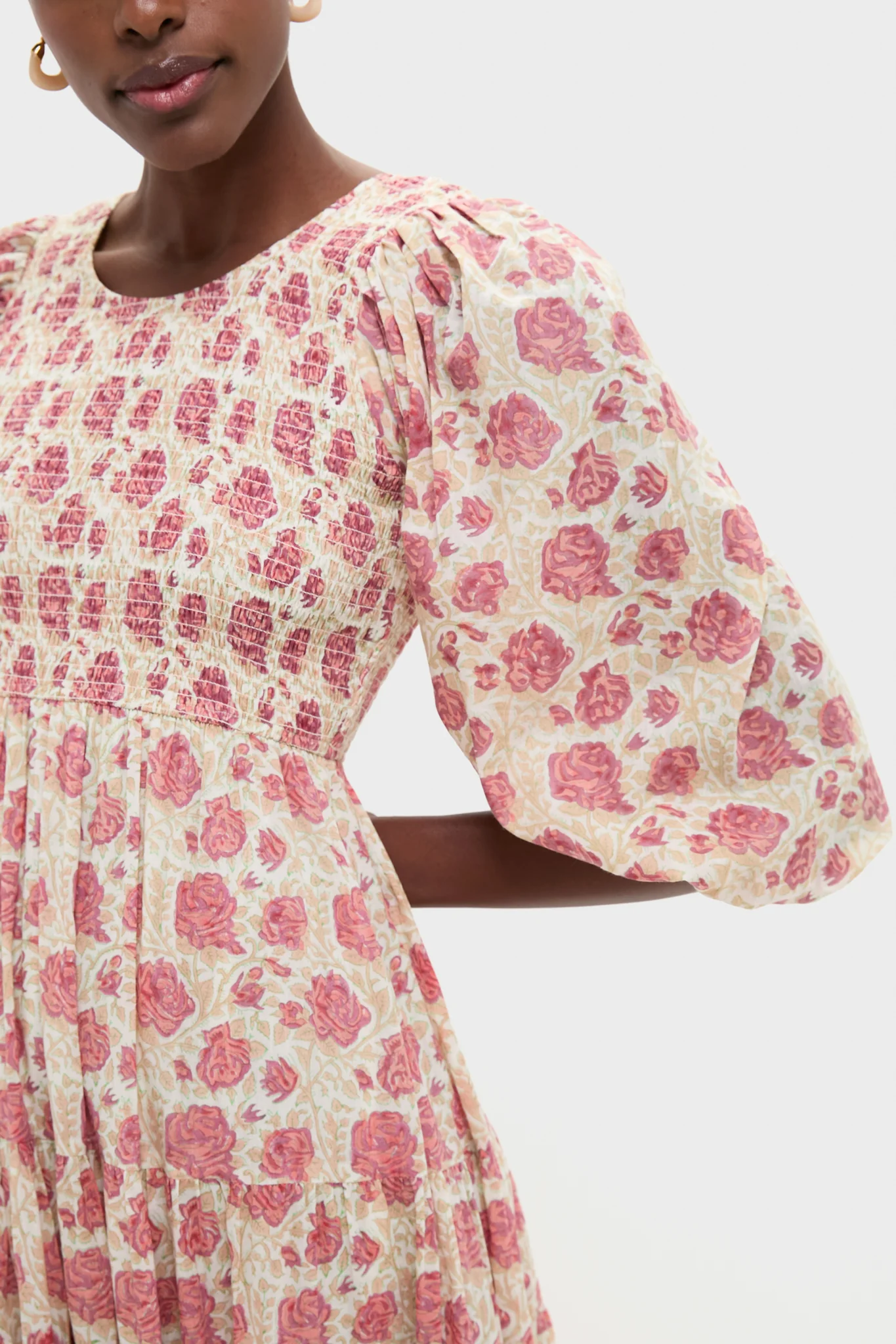 Small Rose Print Allie Dress - Image 6