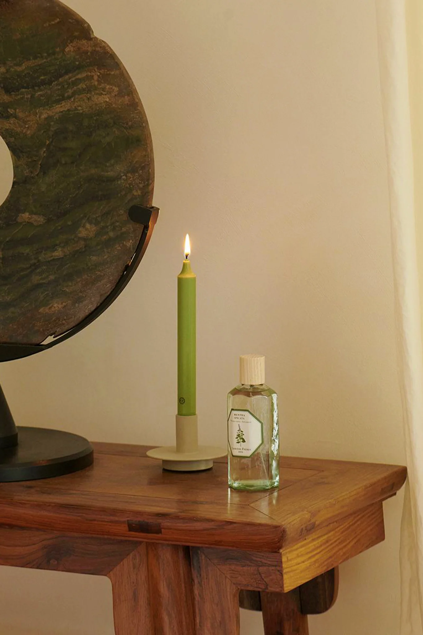 Spearmint Scented Taper Candles (Set of 6) - Image 2