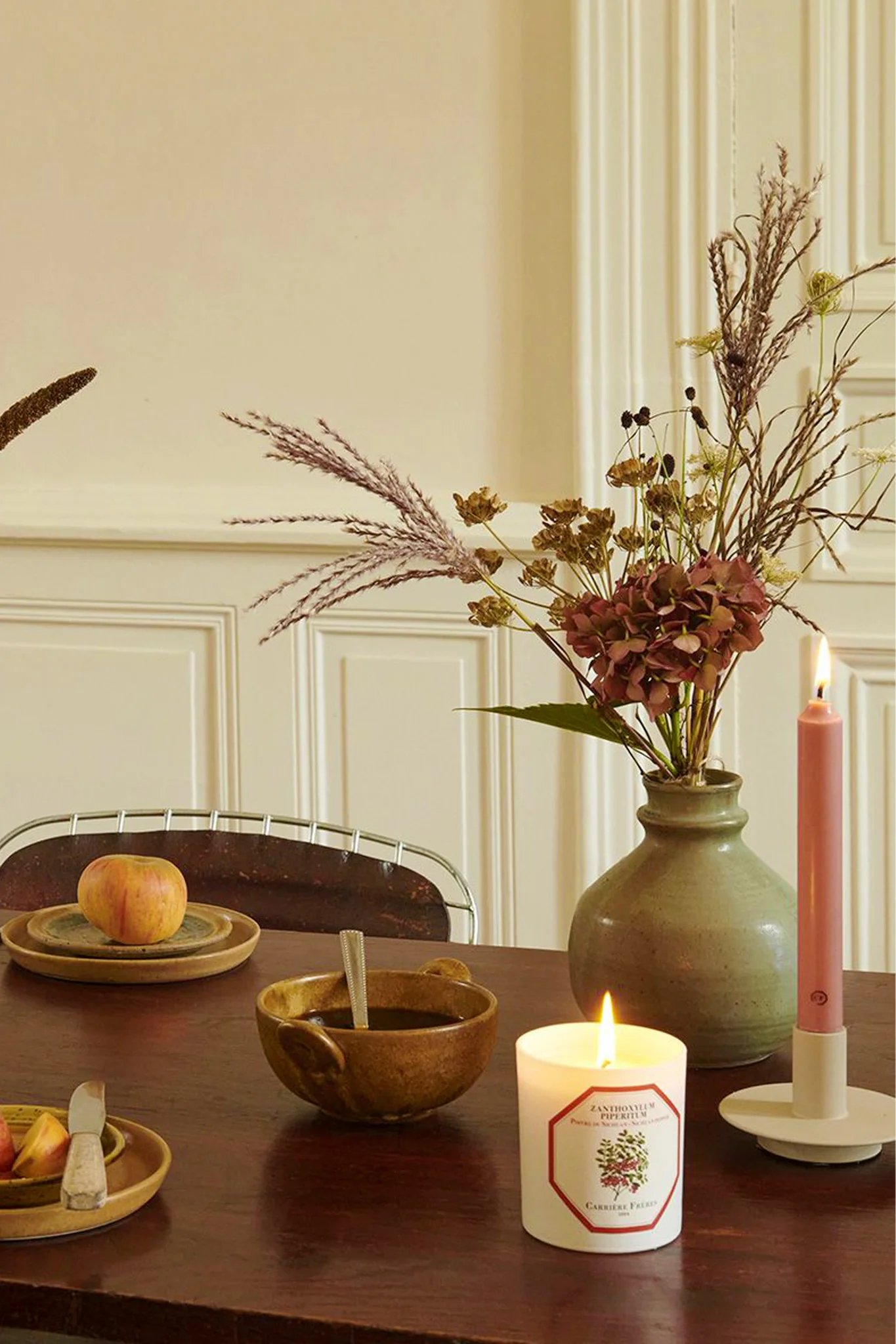 Spearmint Scented Taper Candles (Set of 6) - Image 3
