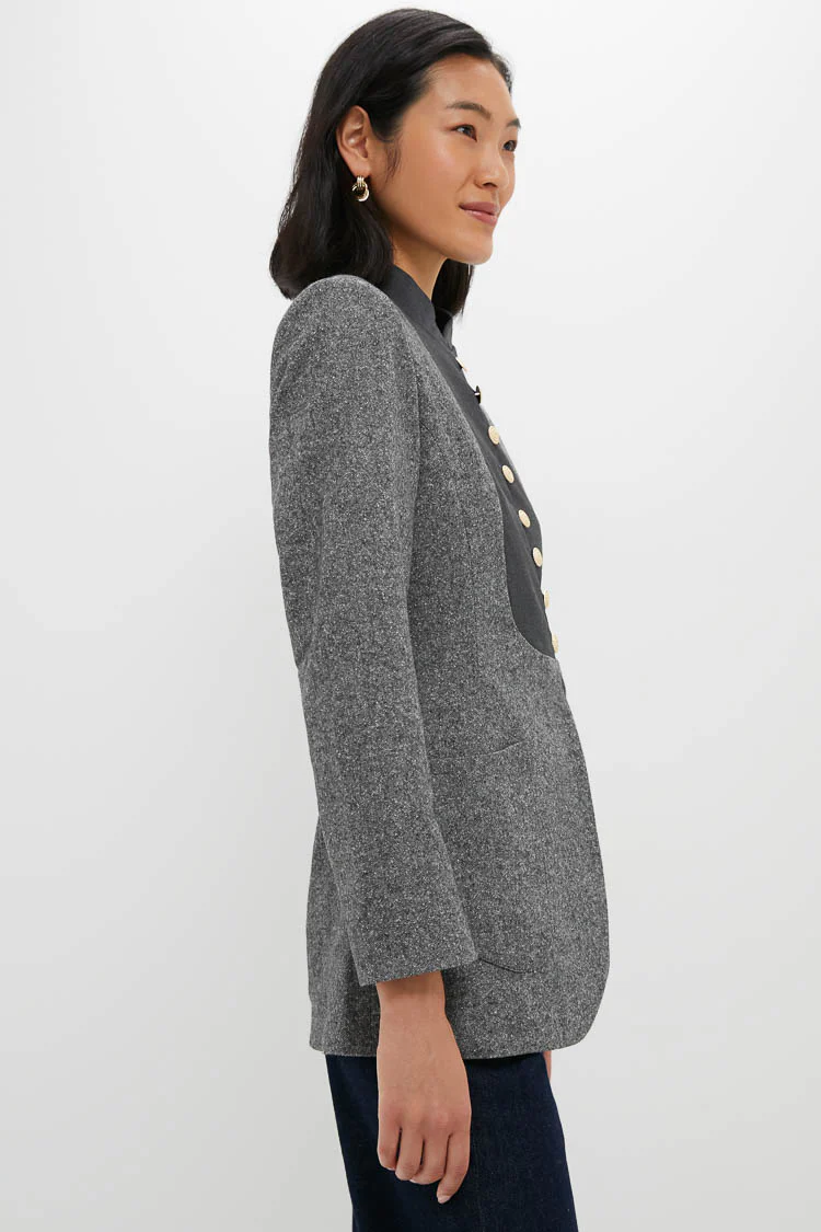 Speckled Grey Jenny Flannel Jacket - Image 3