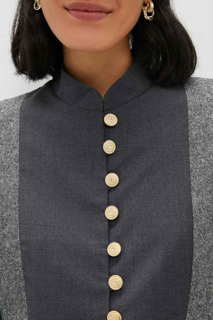 Speckled Grey Jenny Flannel Jacket - Image 5