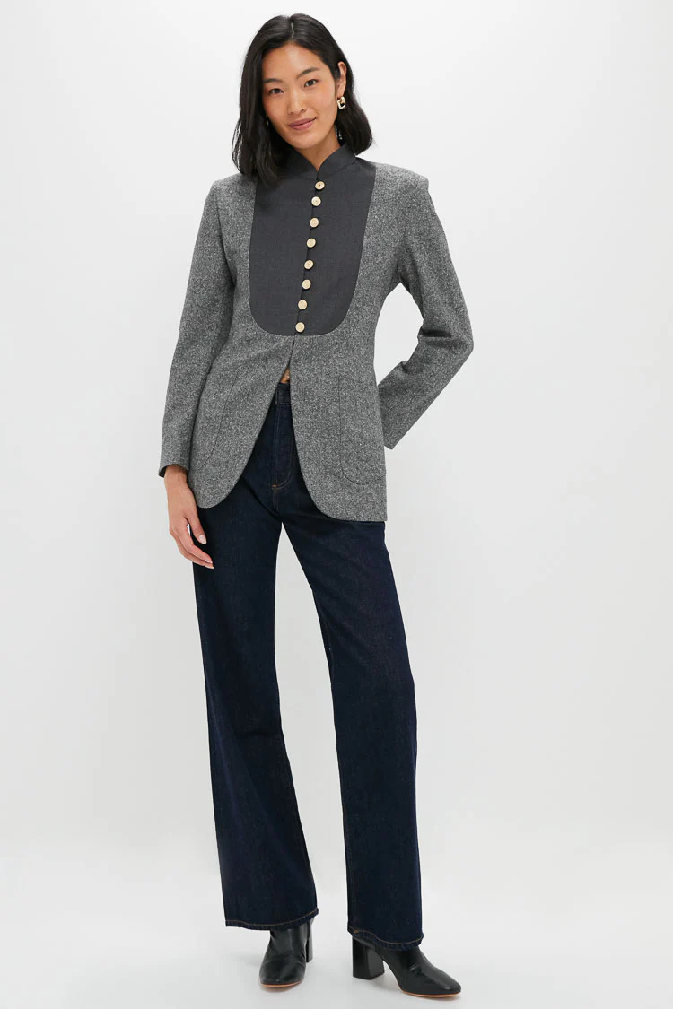 Speckled Grey Jenny Flannel Jacket - Image 6