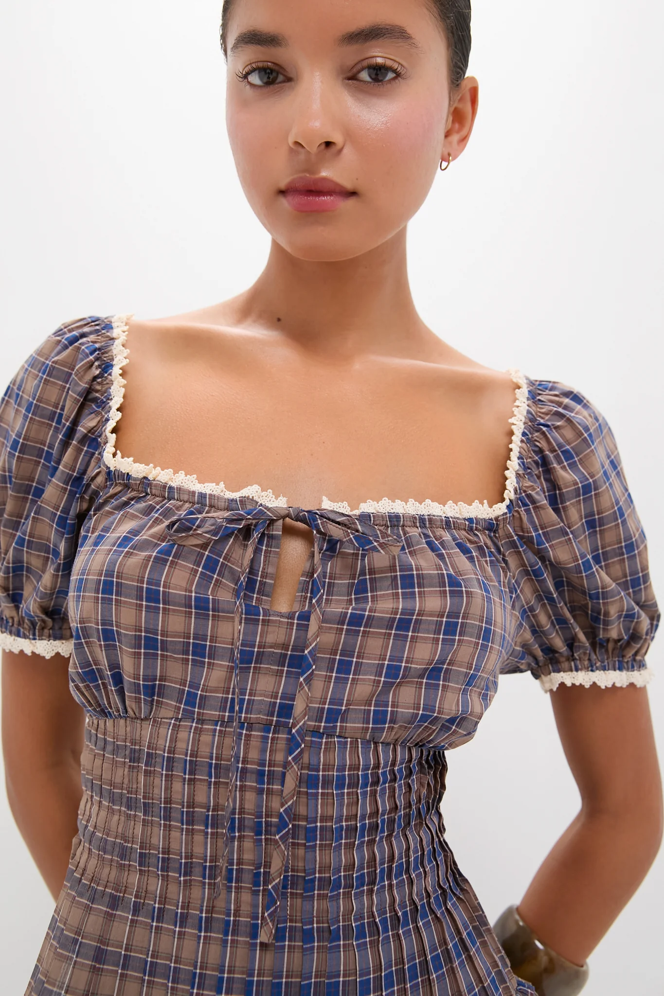 Spencer Plaid Paulina Top - Image 5