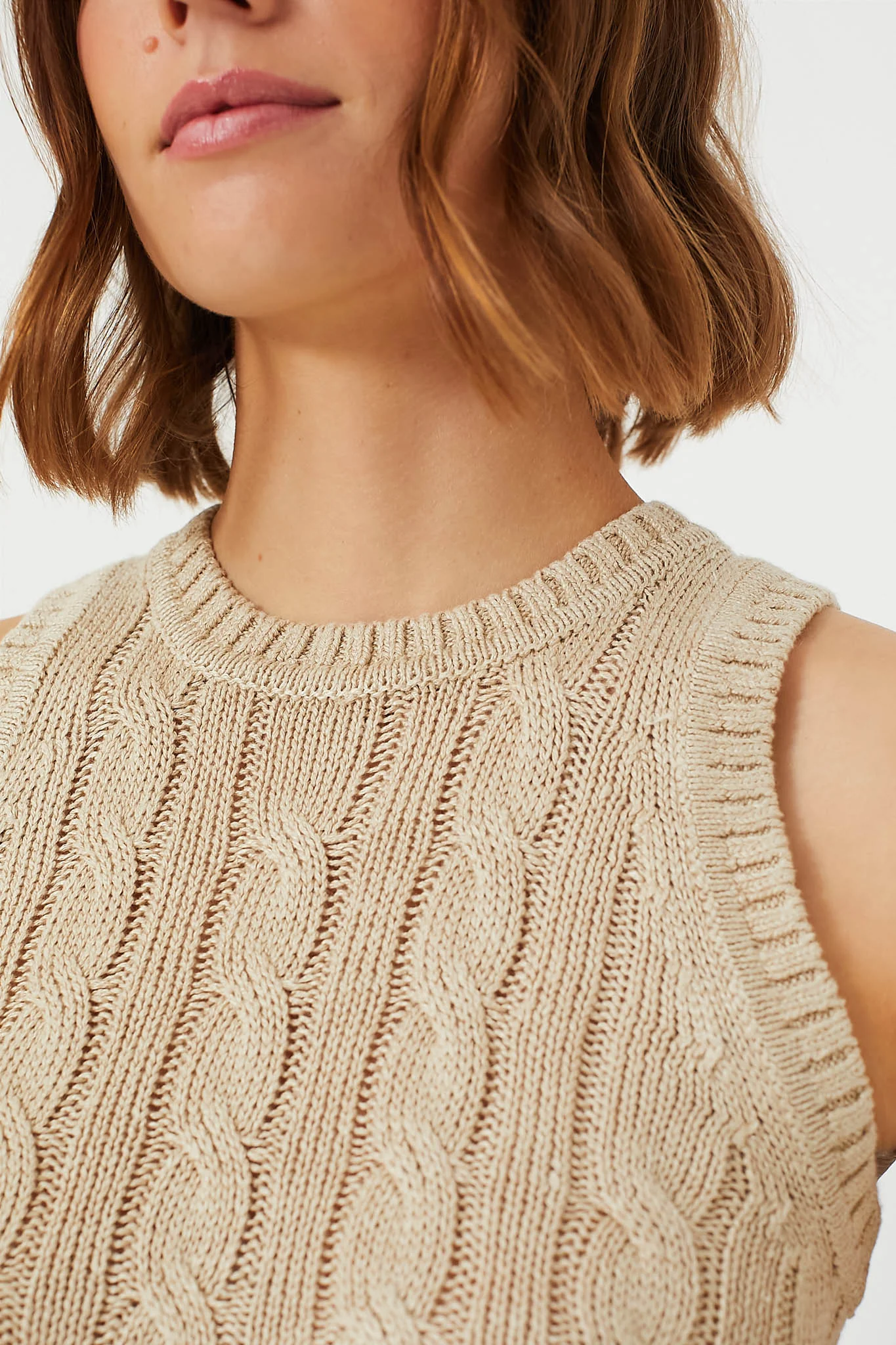 Stone Khaki Jerrel Knit Tank - Image 5