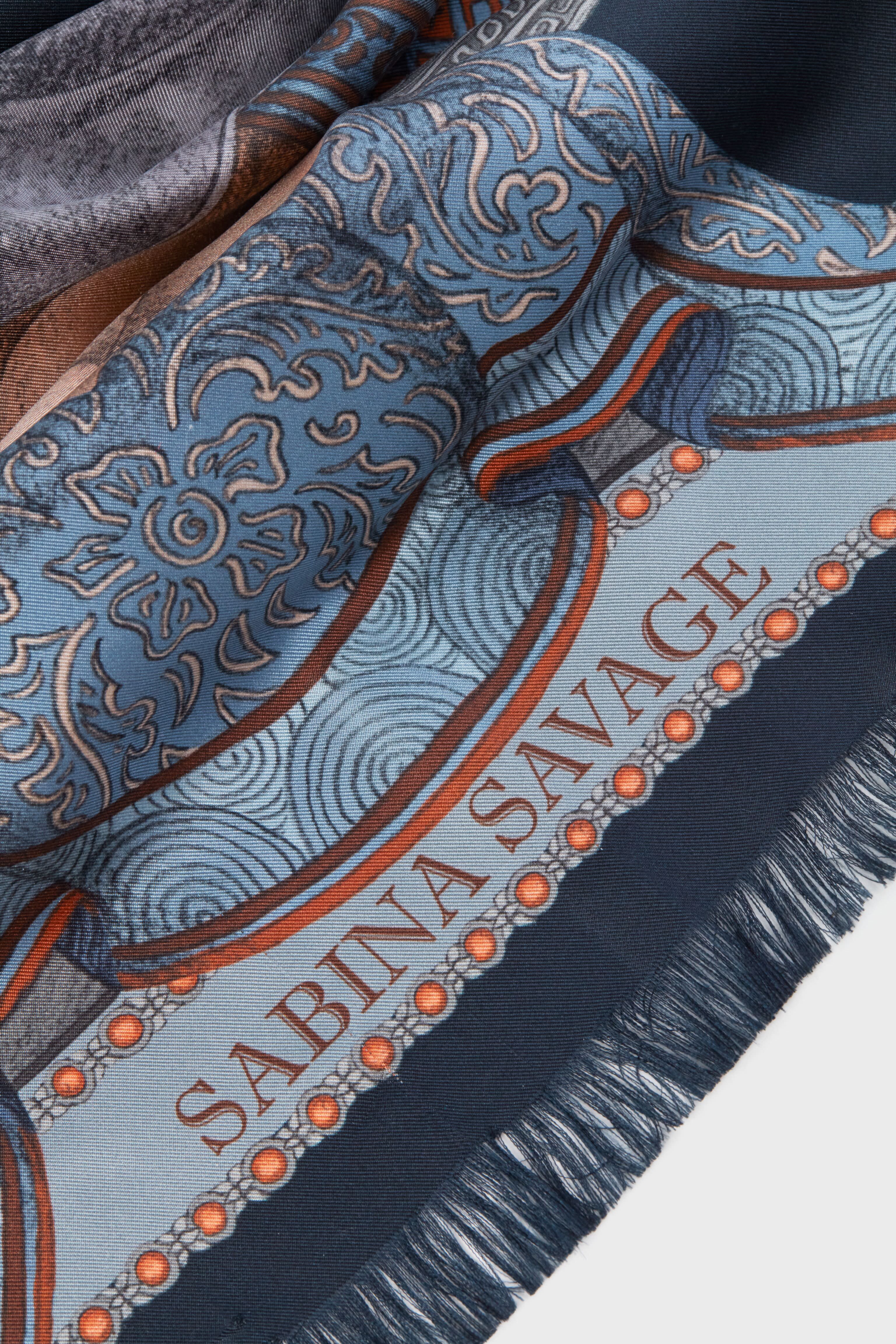 The Storm Steel Song Deer Large 135 cm Scarf - Image 6