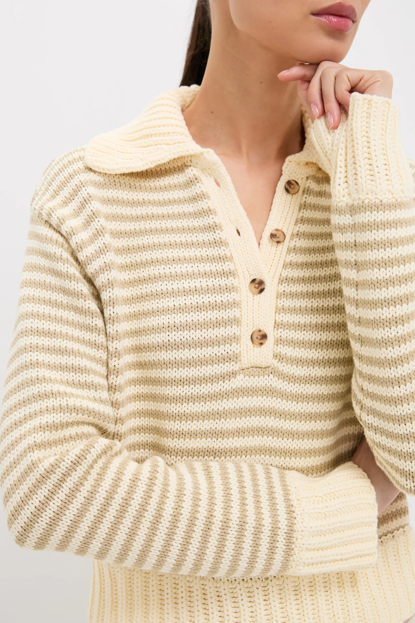 Striped Doro Henley Sweater - Image 5