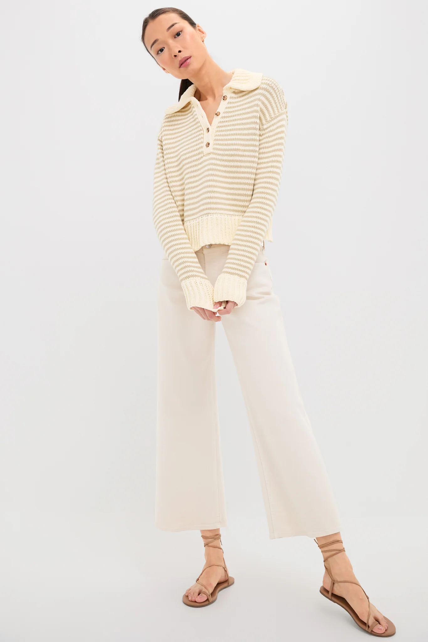 Striped Doro Henley Sweater - Image 6